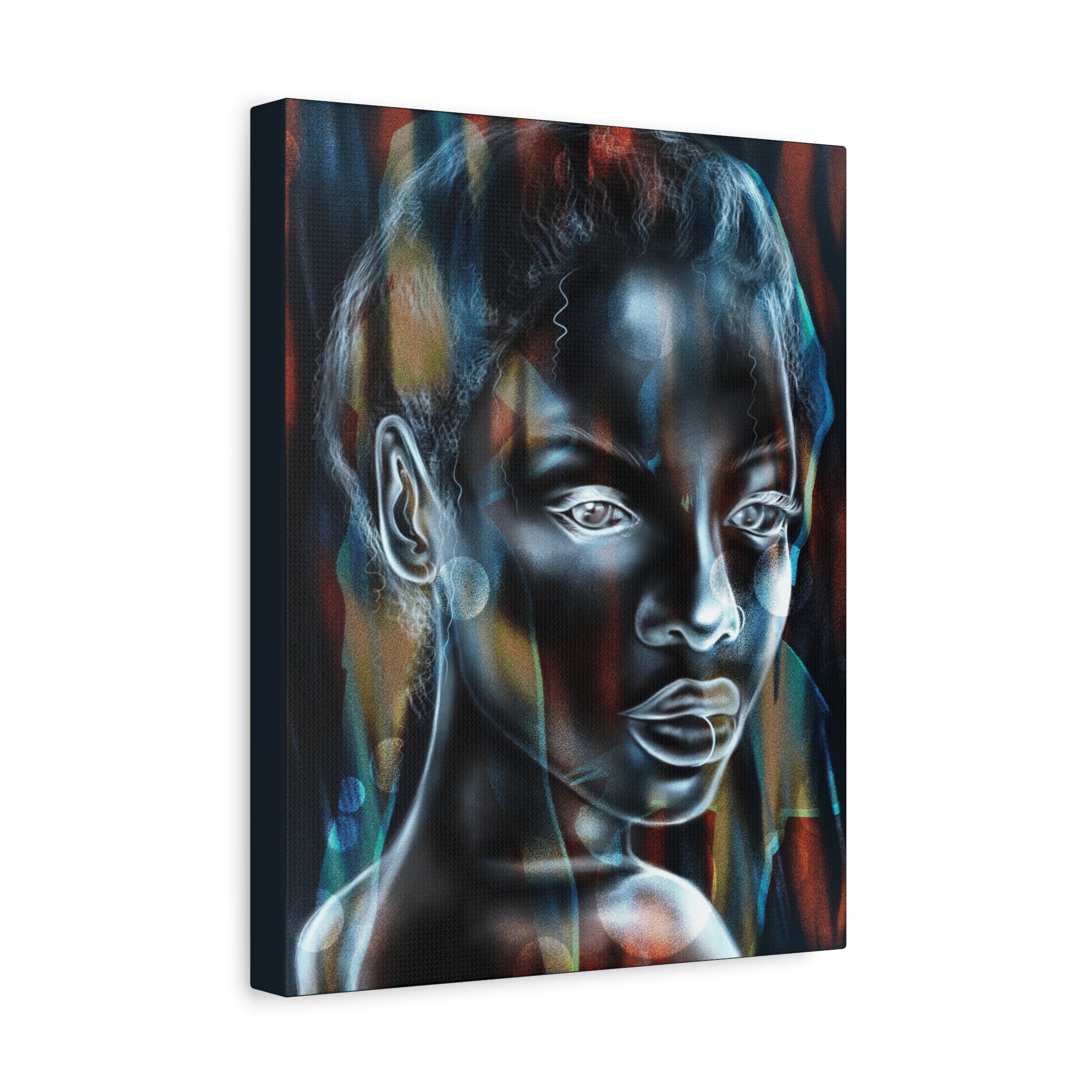 Matte Stretched Canvas Wall Art — Ethereal Portrait Painting