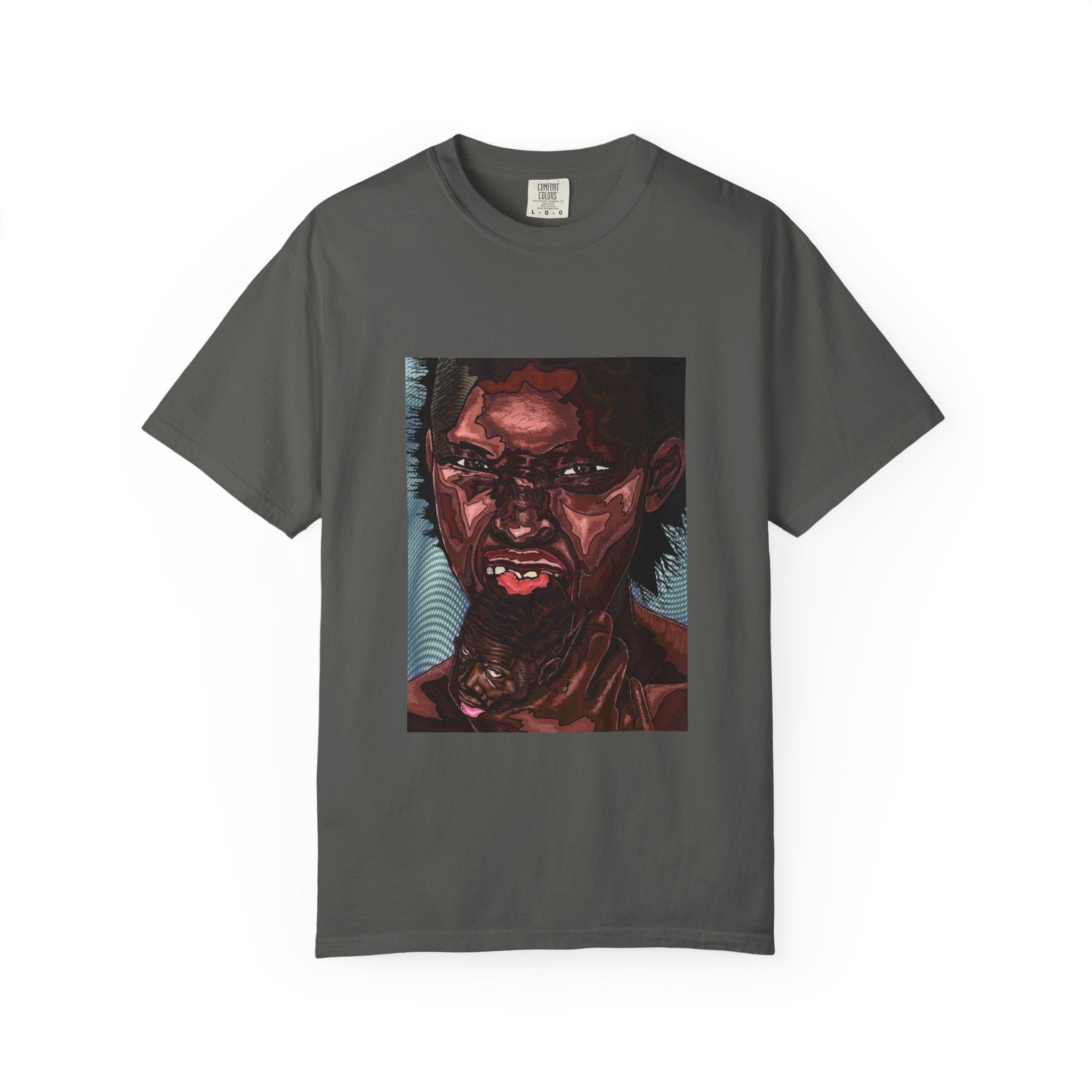 Graphic Portrait T-Shirt — Bold Expressive Face Art Tee