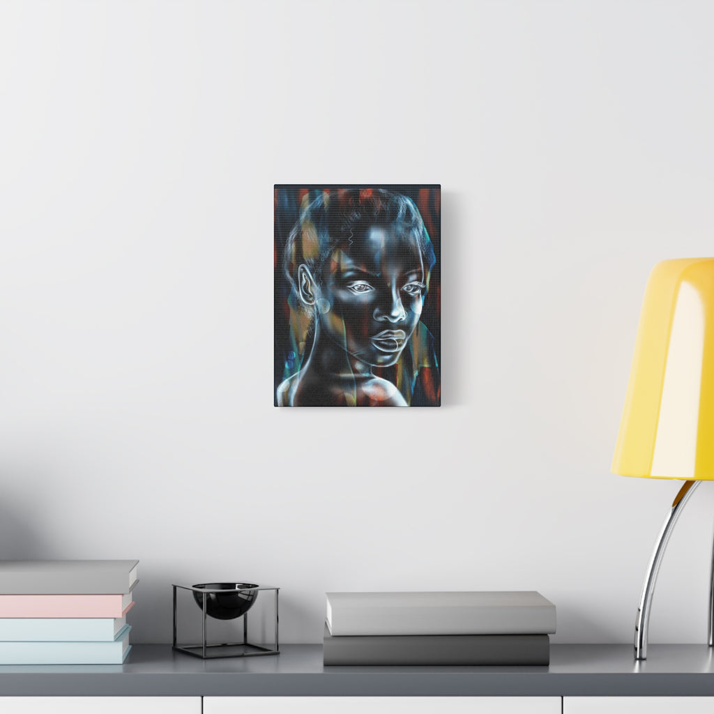 Matte Stretched Canvas Wall Art — Ethereal Portrait Painting