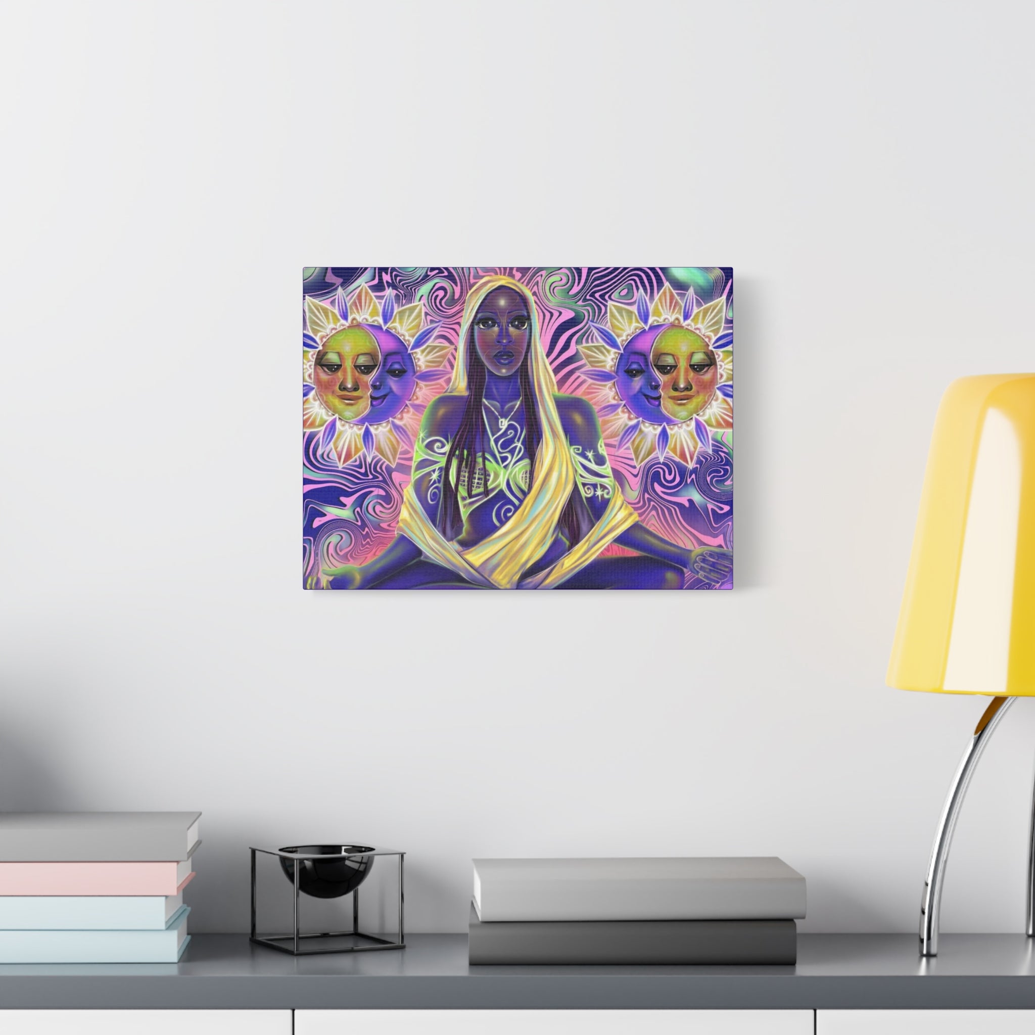Mystic Goddess Sun & Moon Matte Canvas