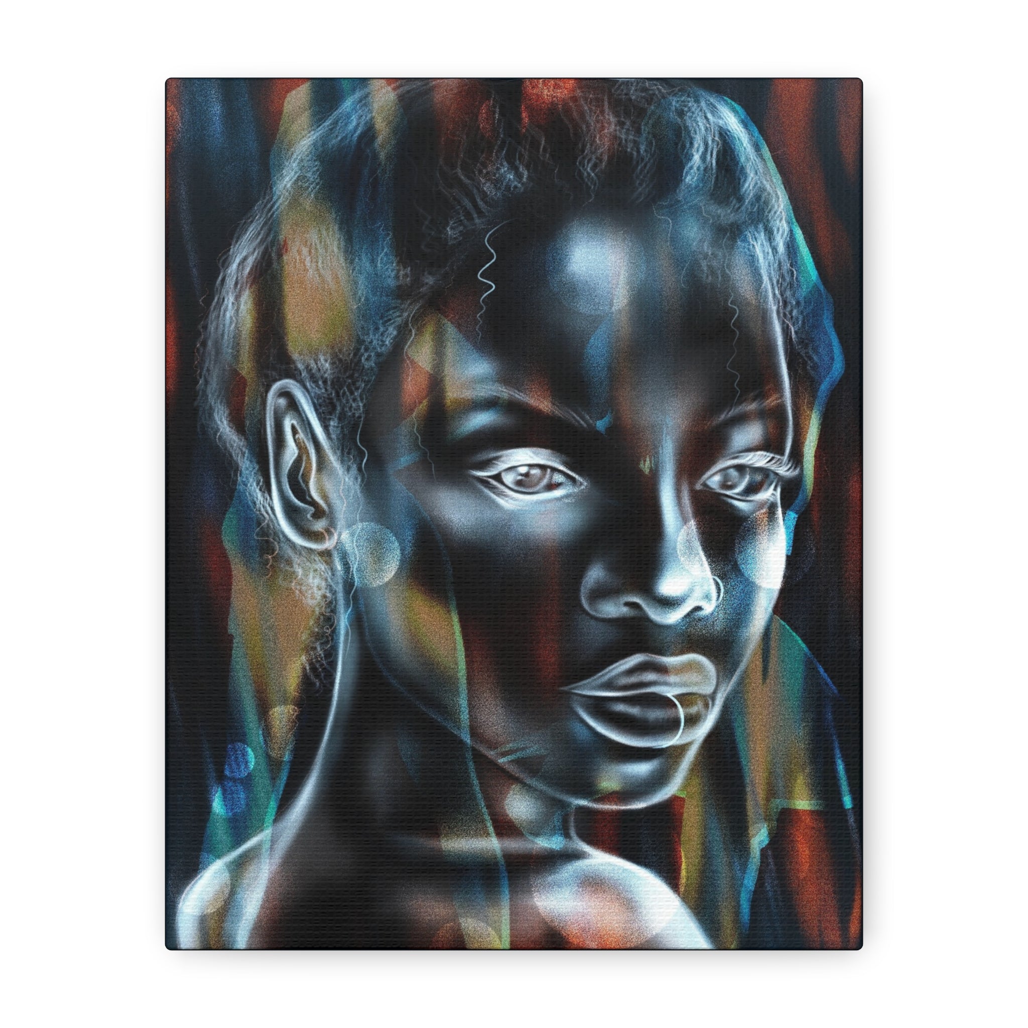 Matte Stretched Canvas Wall Art — Ethereal Portrait Painting