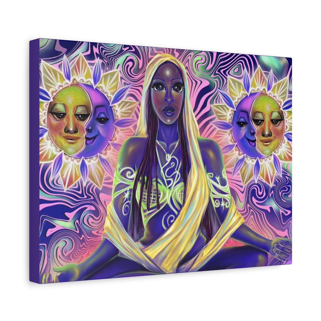 Mystic Goddess Sun & Moon Matte Canvas