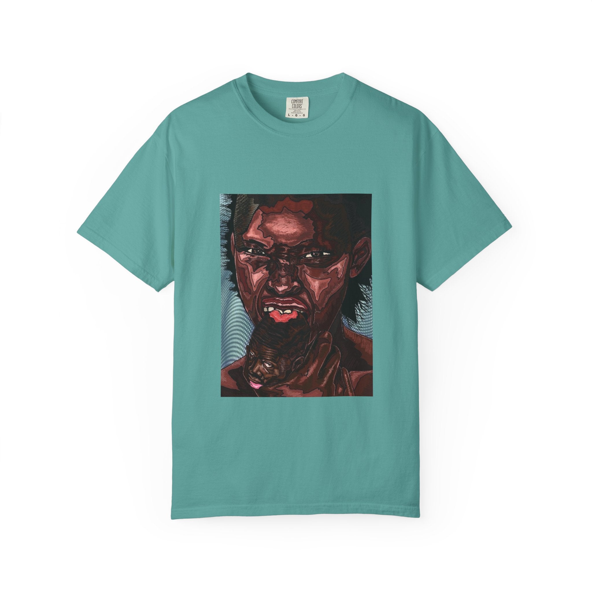 Graphic Portrait T-Shirt — Bold Expressive Face Art Tee