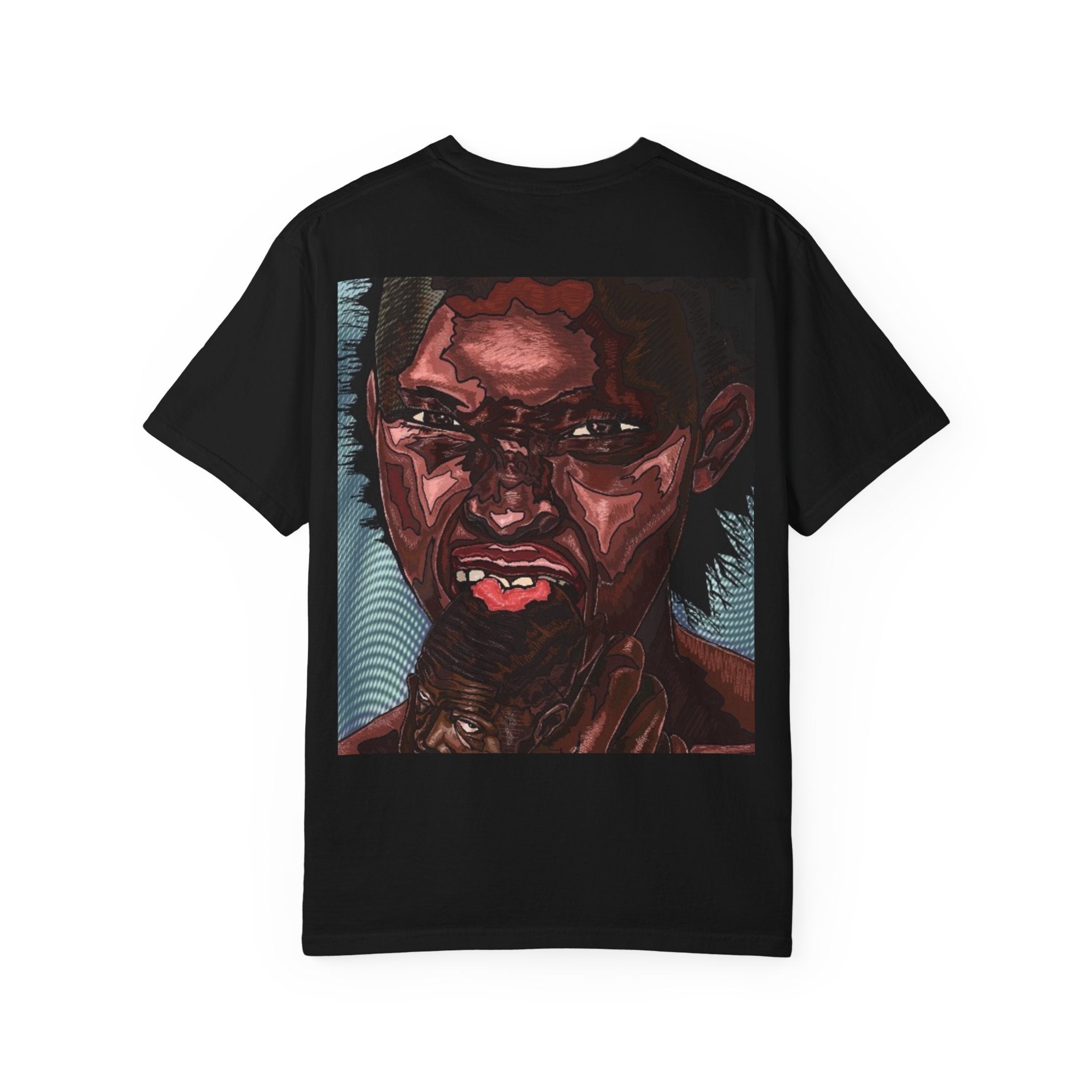Graphic Portrait T-Shirt — Bold Expressive Face Art Tee