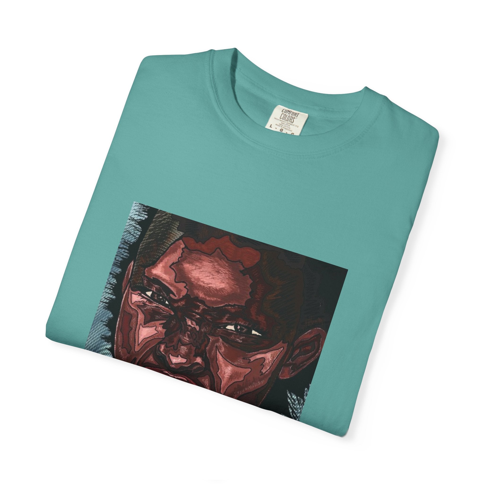 Graphic Portrait T-Shirt — Bold Expressive Face Art Tee