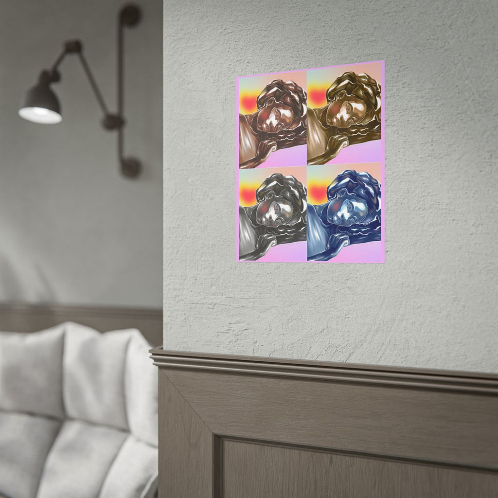 Pop Art Sleeping Angel Poster — Rolled Wall Art Print