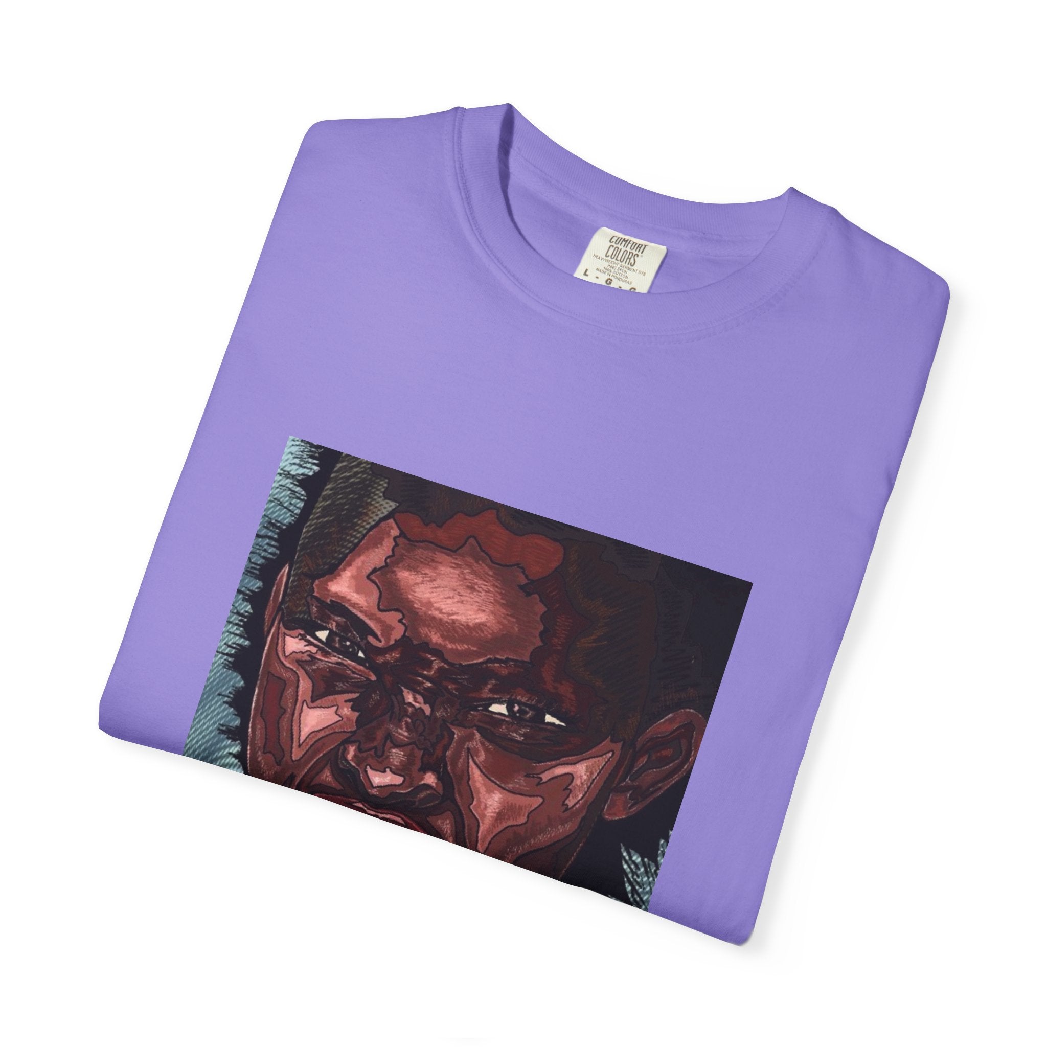 Graphic Portrait T-Shirt — Bold Expressive Face Art Tee