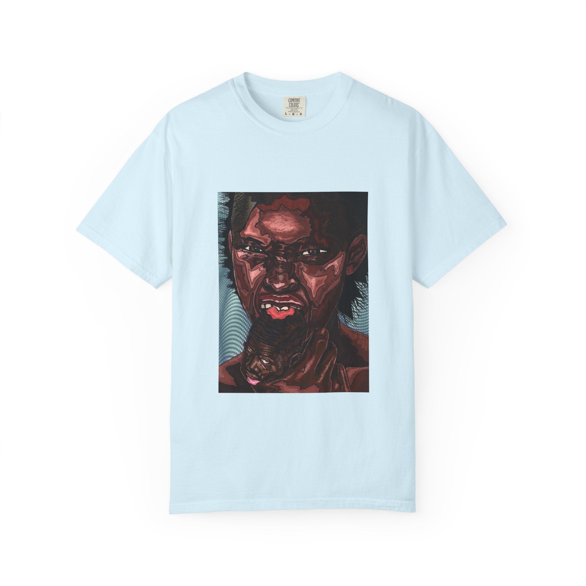 Graphic Portrait T-Shirt — Bold Expressive Face Art Tee
