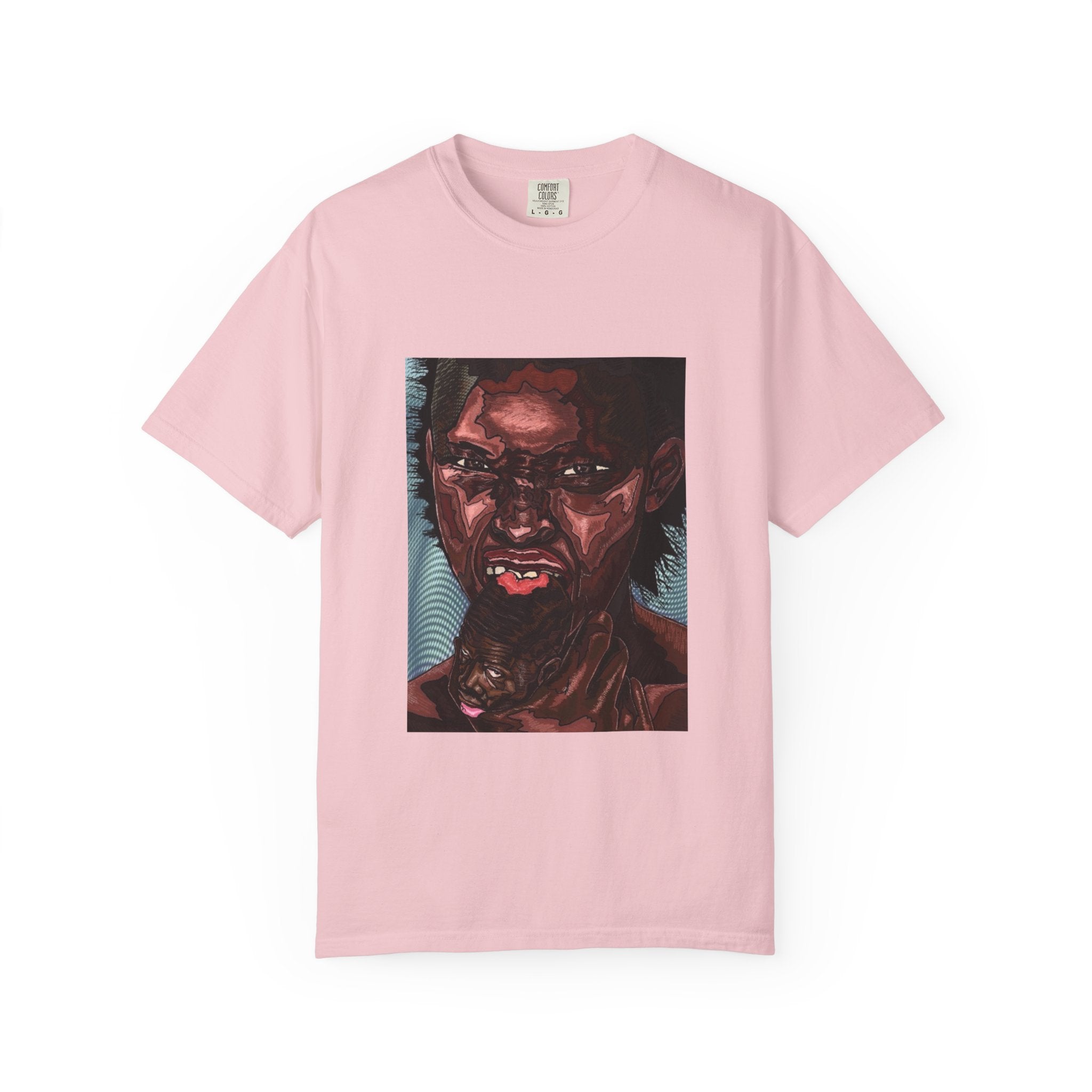 Graphic Portrait T-Shirt — Bold Expressive Face Art Tee