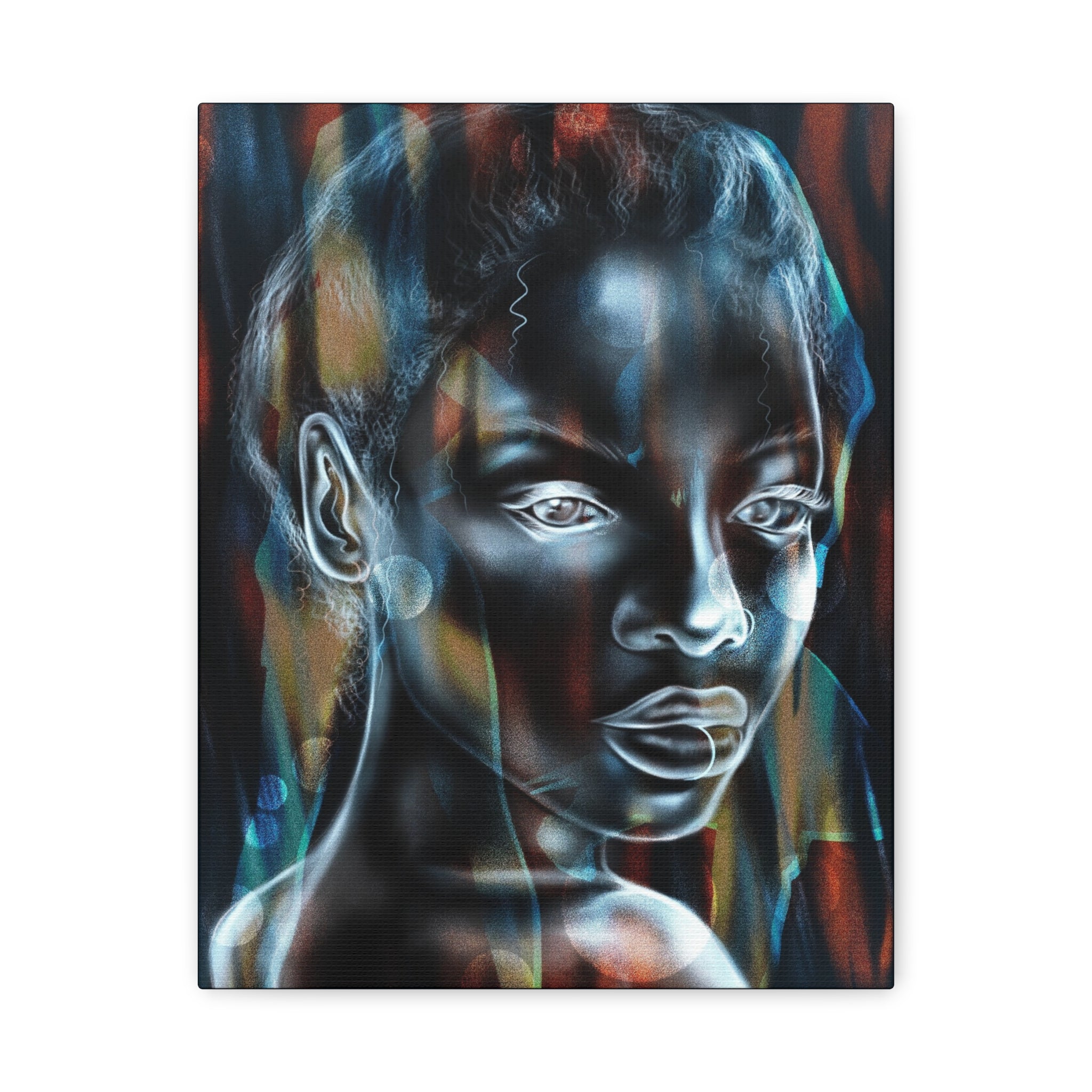 Matte Stretched Canvas Wall Art — Ethereal Portrait Painting