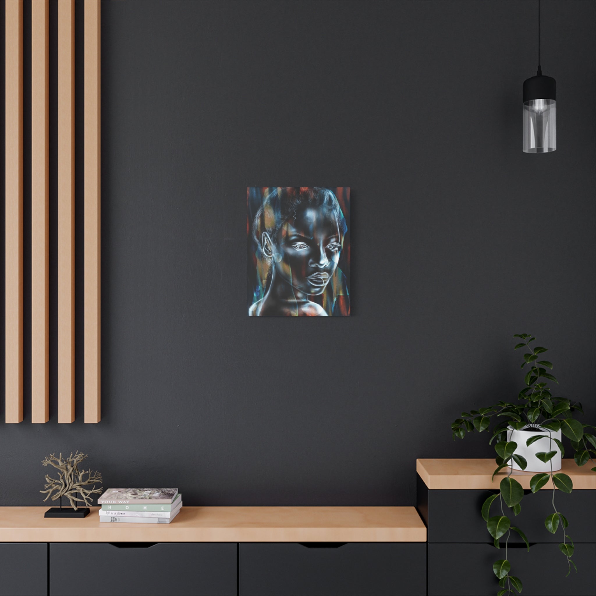 Matte Stretched Canvas Wall Art — Ethereal Portrait Painting