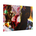 Rolled Poster — Vibrant Afrocentric Art Print with Tropical Flowers