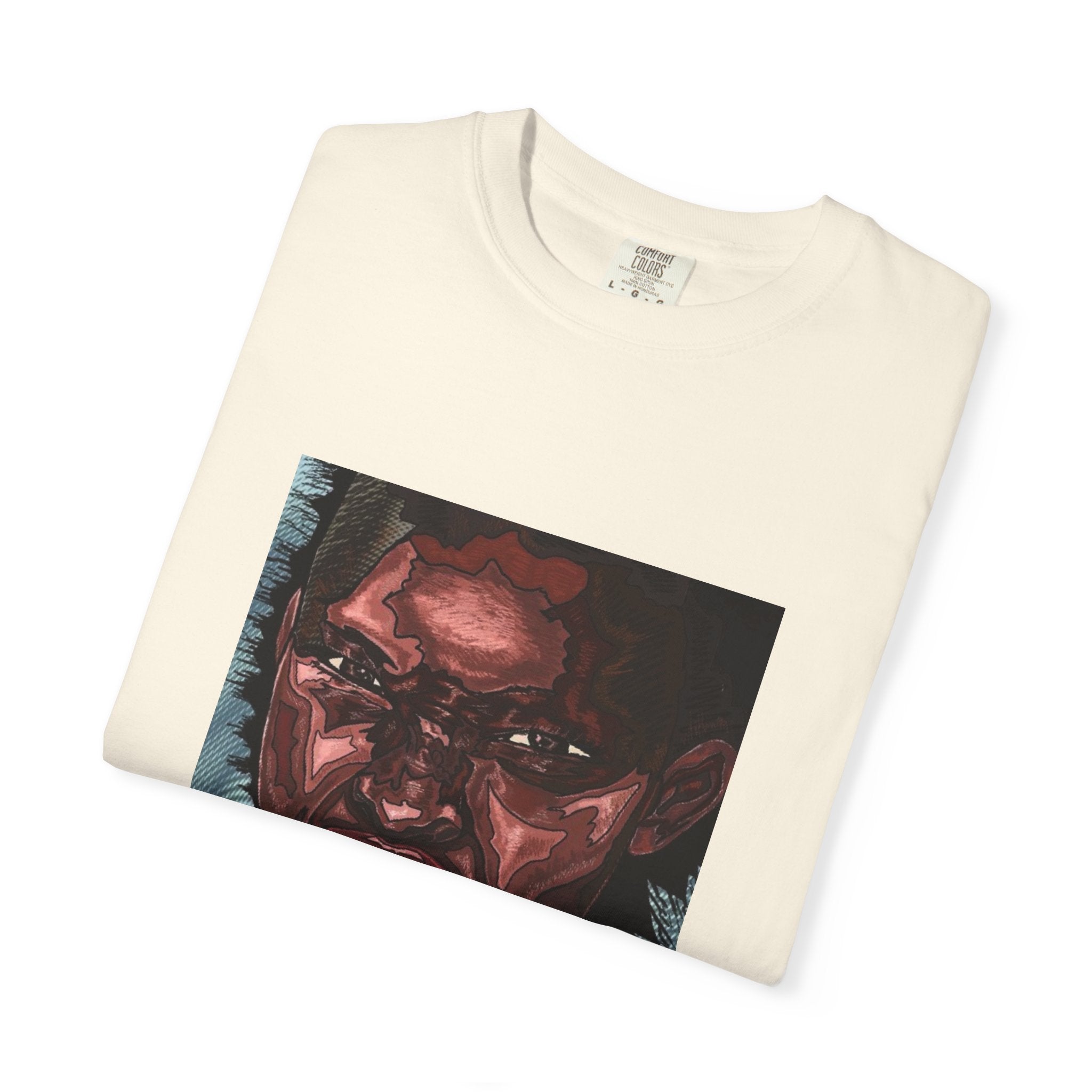 Graphic Portrait T-Shirt — Bold Expressive Face Art Tee