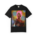 Mystic Pink-Haired Woman Graphic T-Shirt