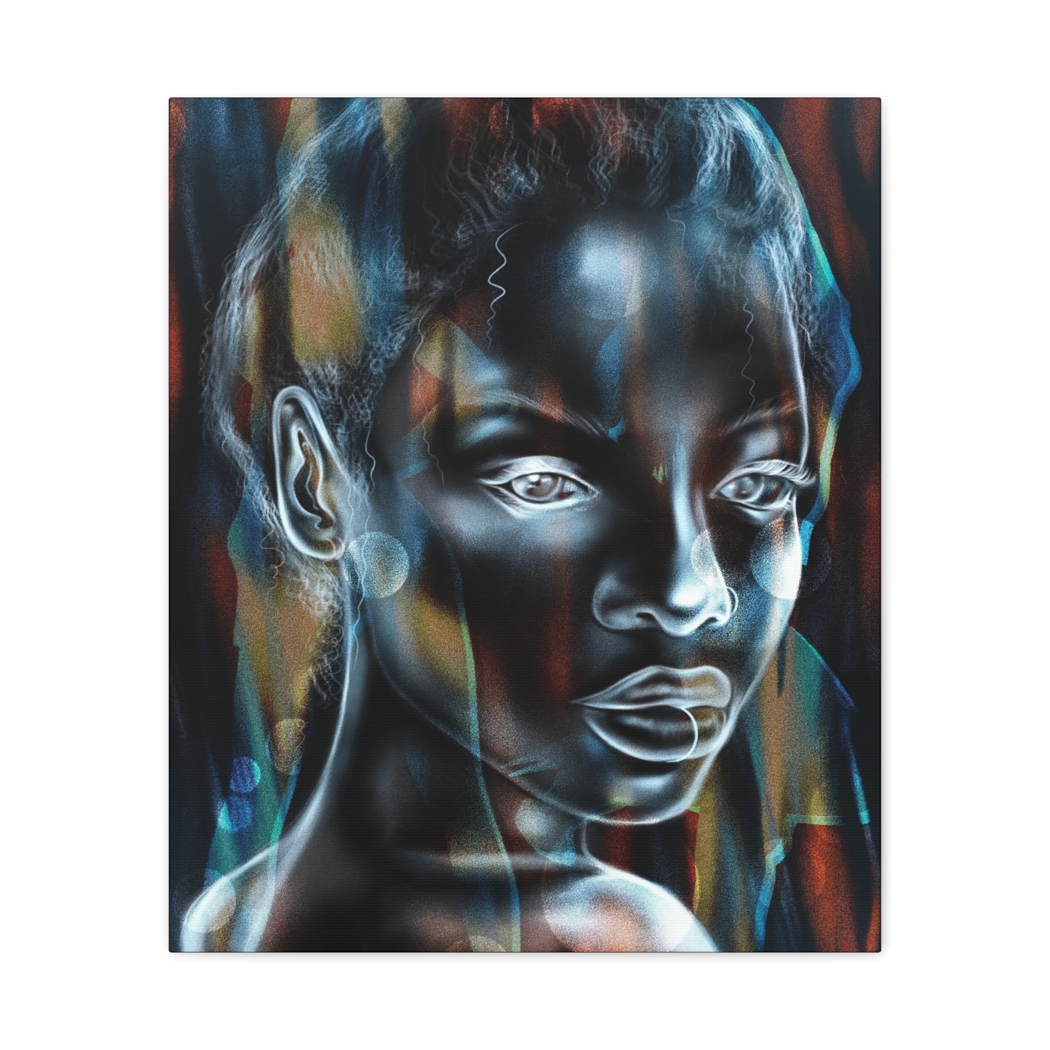 Matte Stretched Canvas Wall Art — Ethereal Portrait Painting