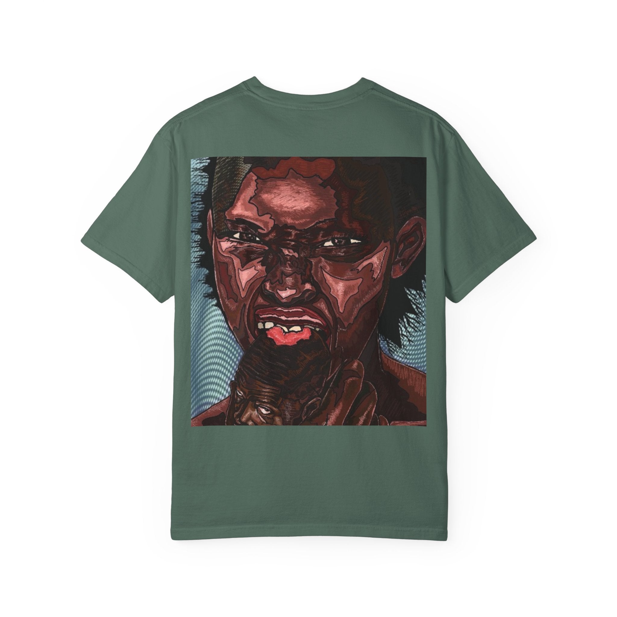 Graphic Portrait T-Shirt — Bold Expressive Face Art Tee