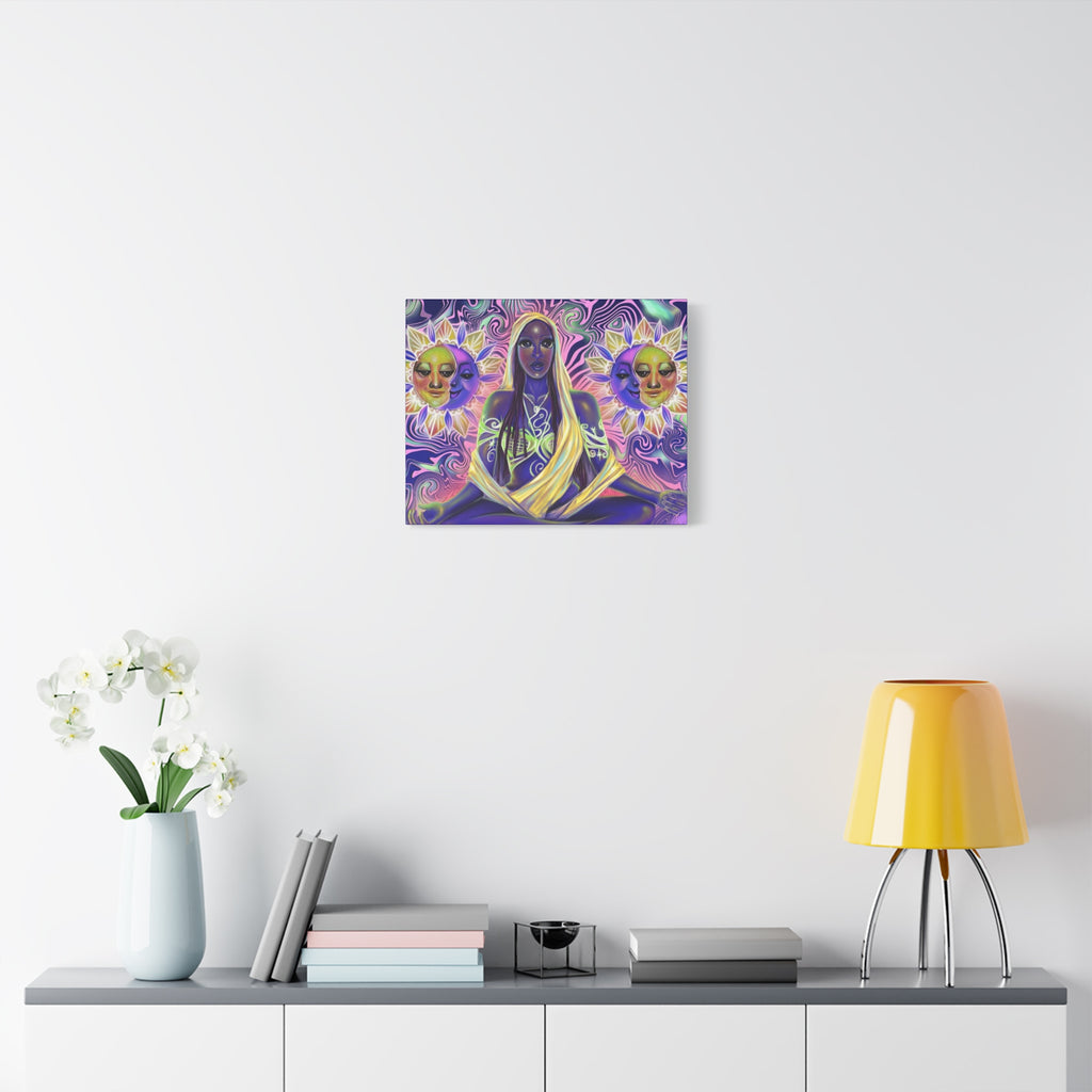 Mystic Goddess Sun & Moon Matte Canvas