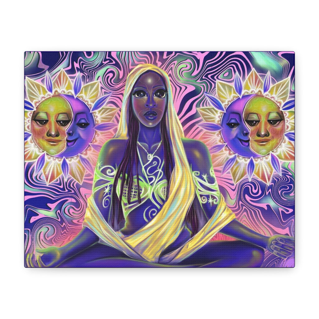 Mystic Goddess Sun & Moon Matte Canvas
