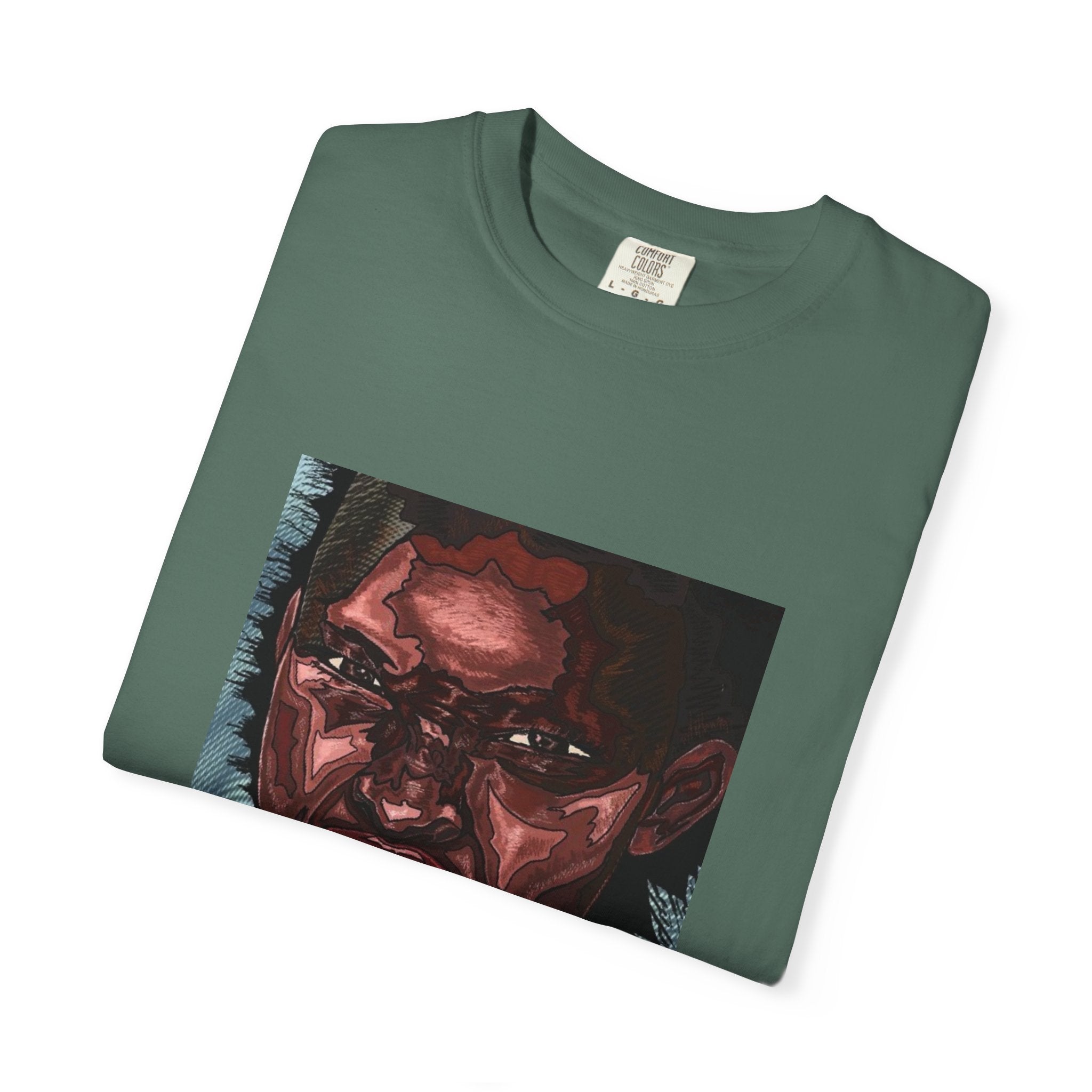 Graphic Portrait T-Shirt — Bold Expressive Face Art Tee