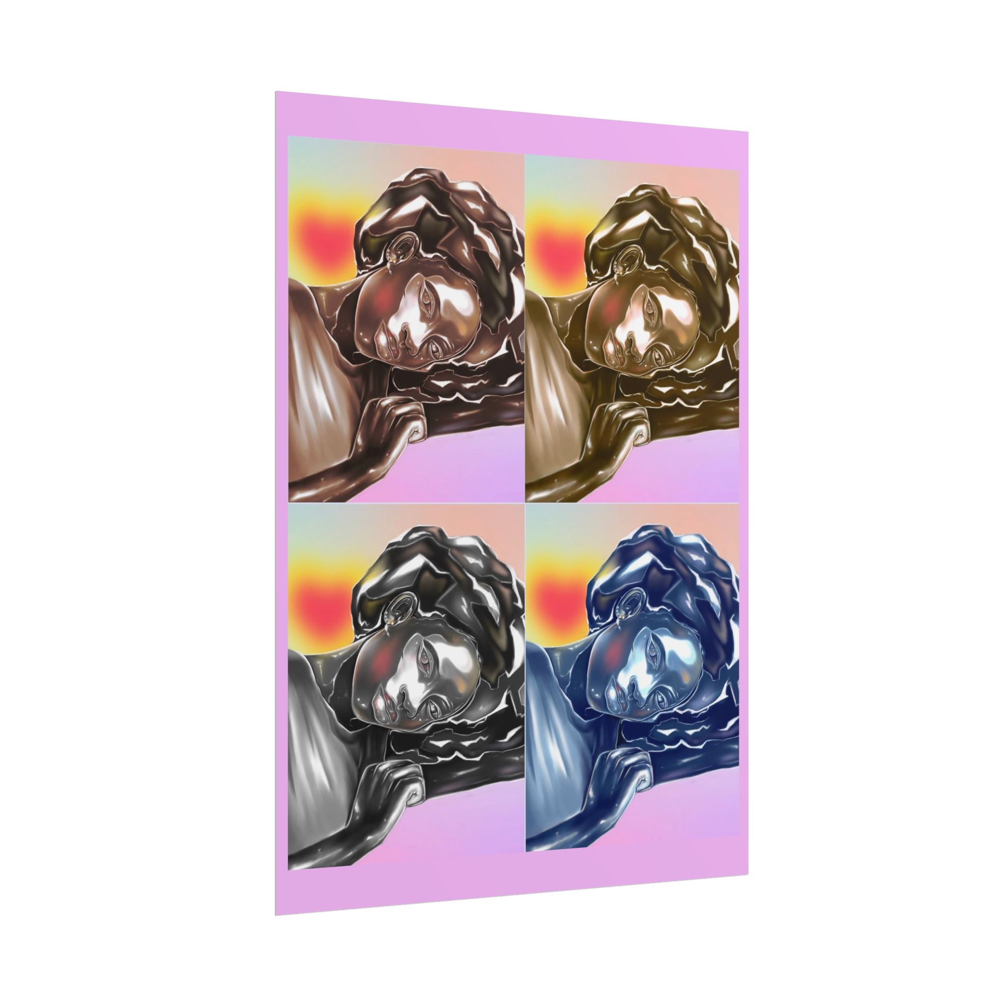 Pop Art Sleeping Angel Poster — Rolled Wall Art Print