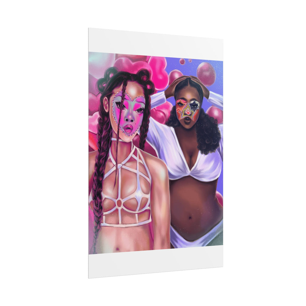 Rolled Poster — Vibrant Afro-Futurist Portrait Art Print