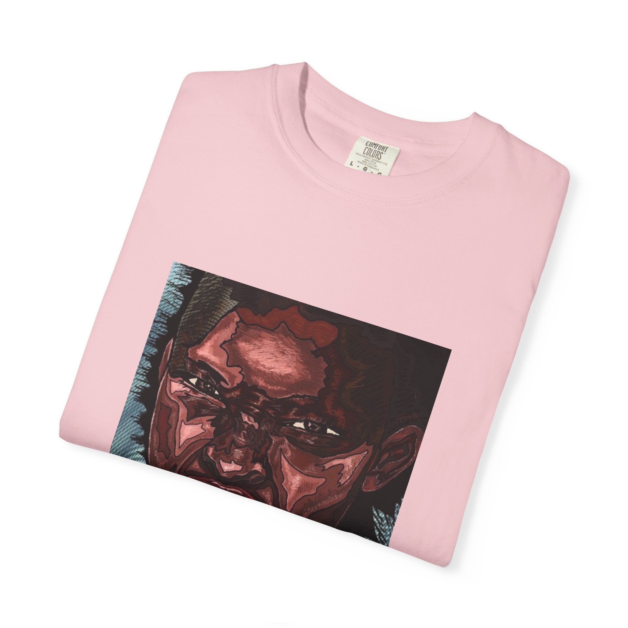 Graphic Portrait T-Shirt — Bold Expressive Face Art Tee