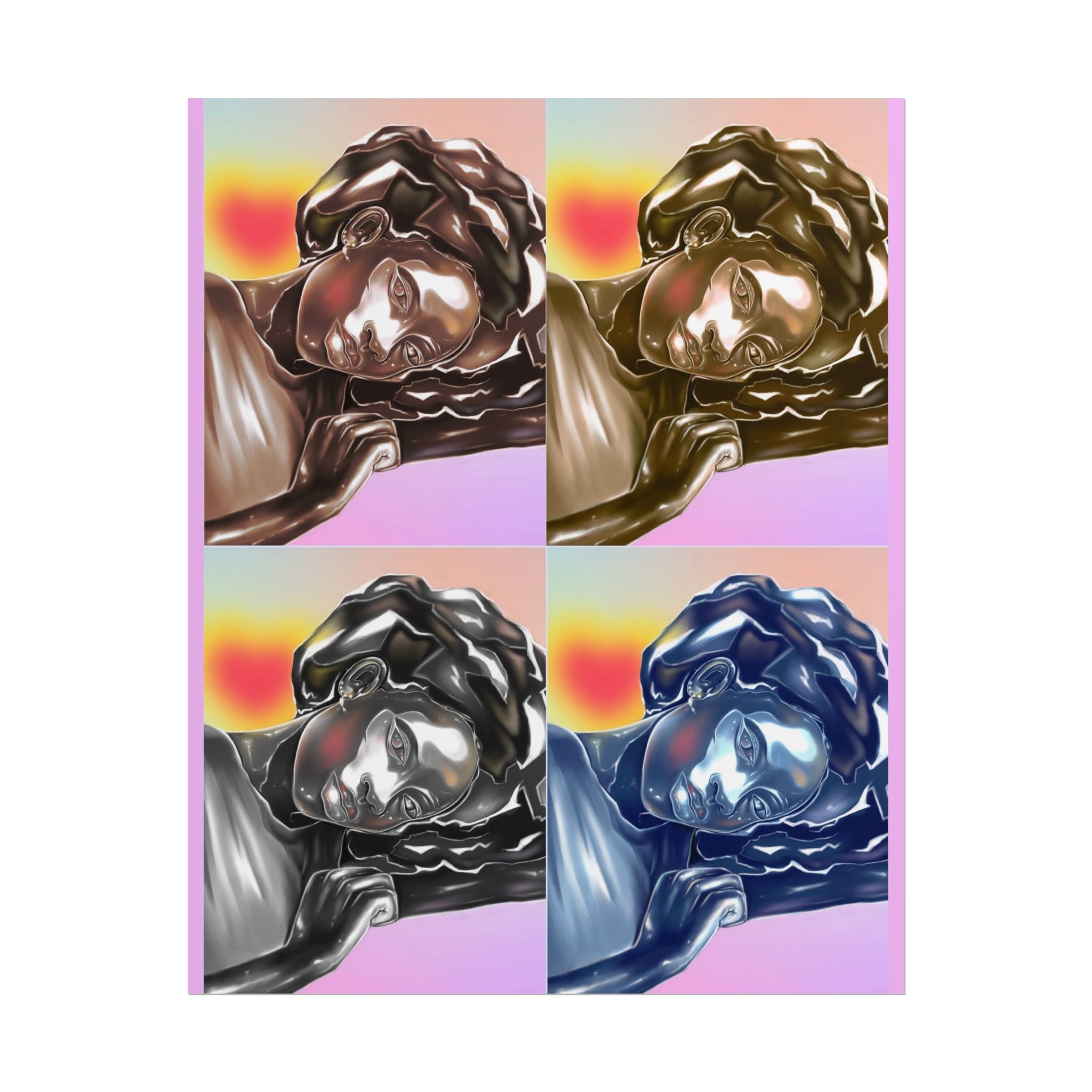 Pop Art Sleeping Angel Poster — Rolled Wall Art Print