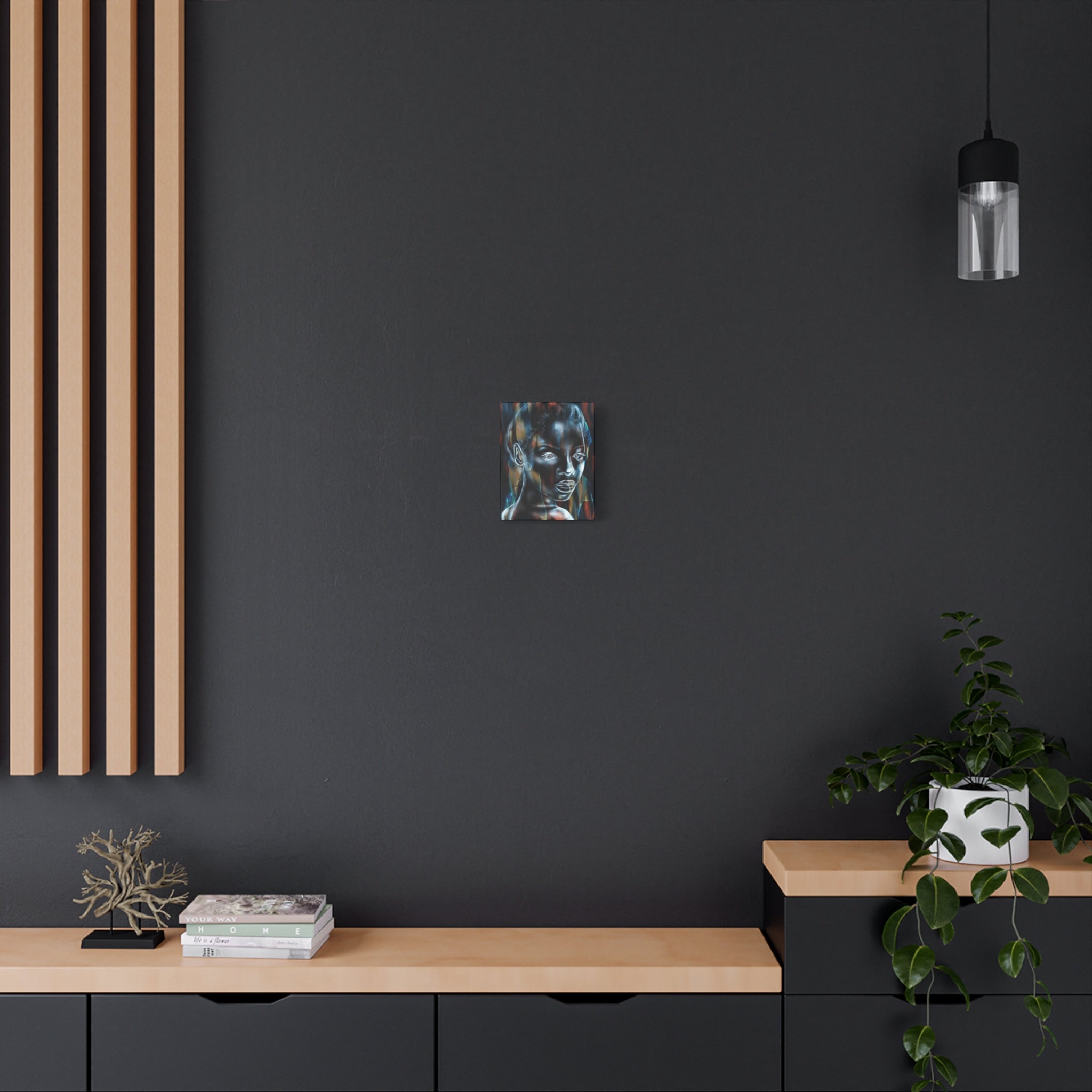 Matte Stretched Canvas Wall Art — Ethereal Portrait Painting
