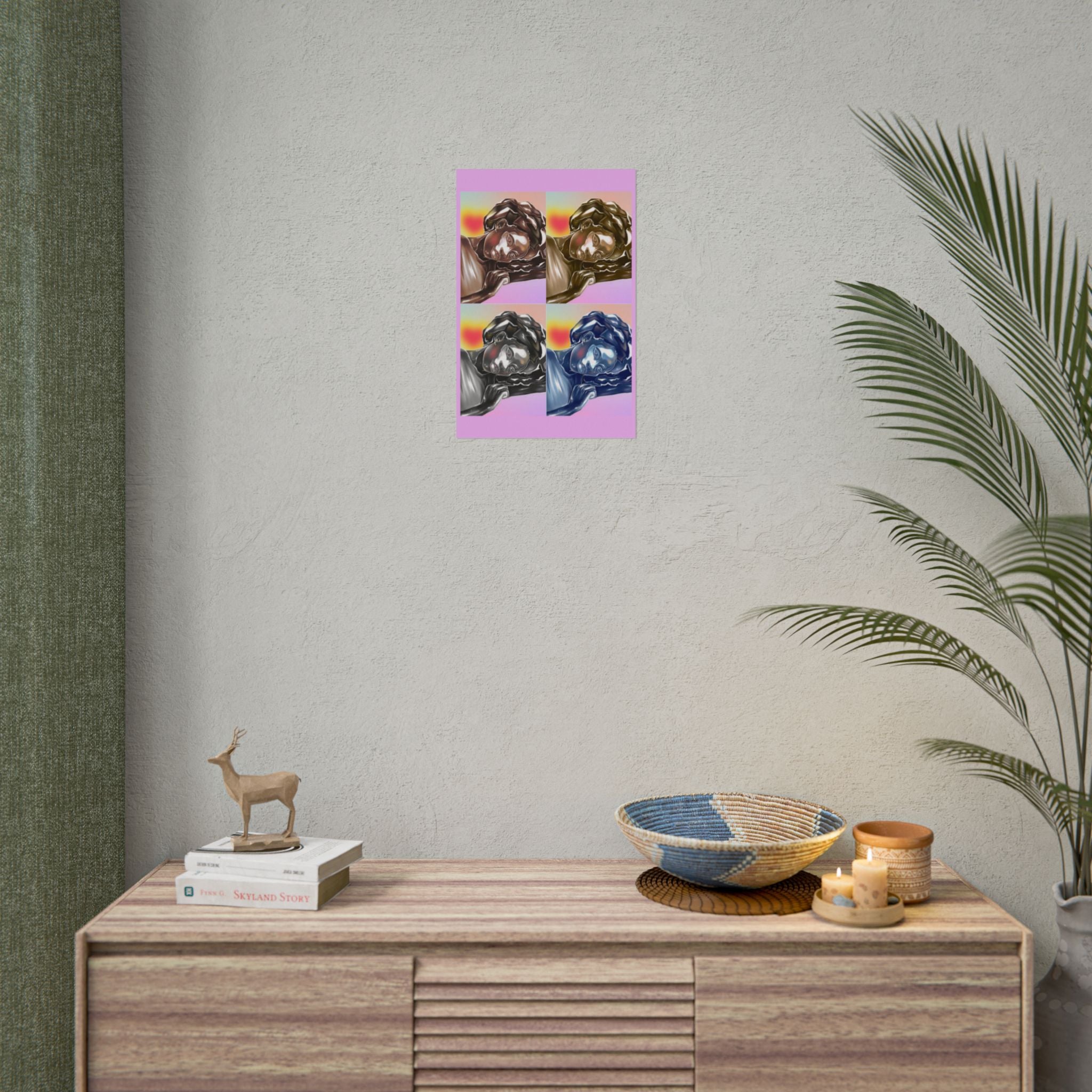 Pop Art Sleeping Angel Poster — Rolled Wall Art Print