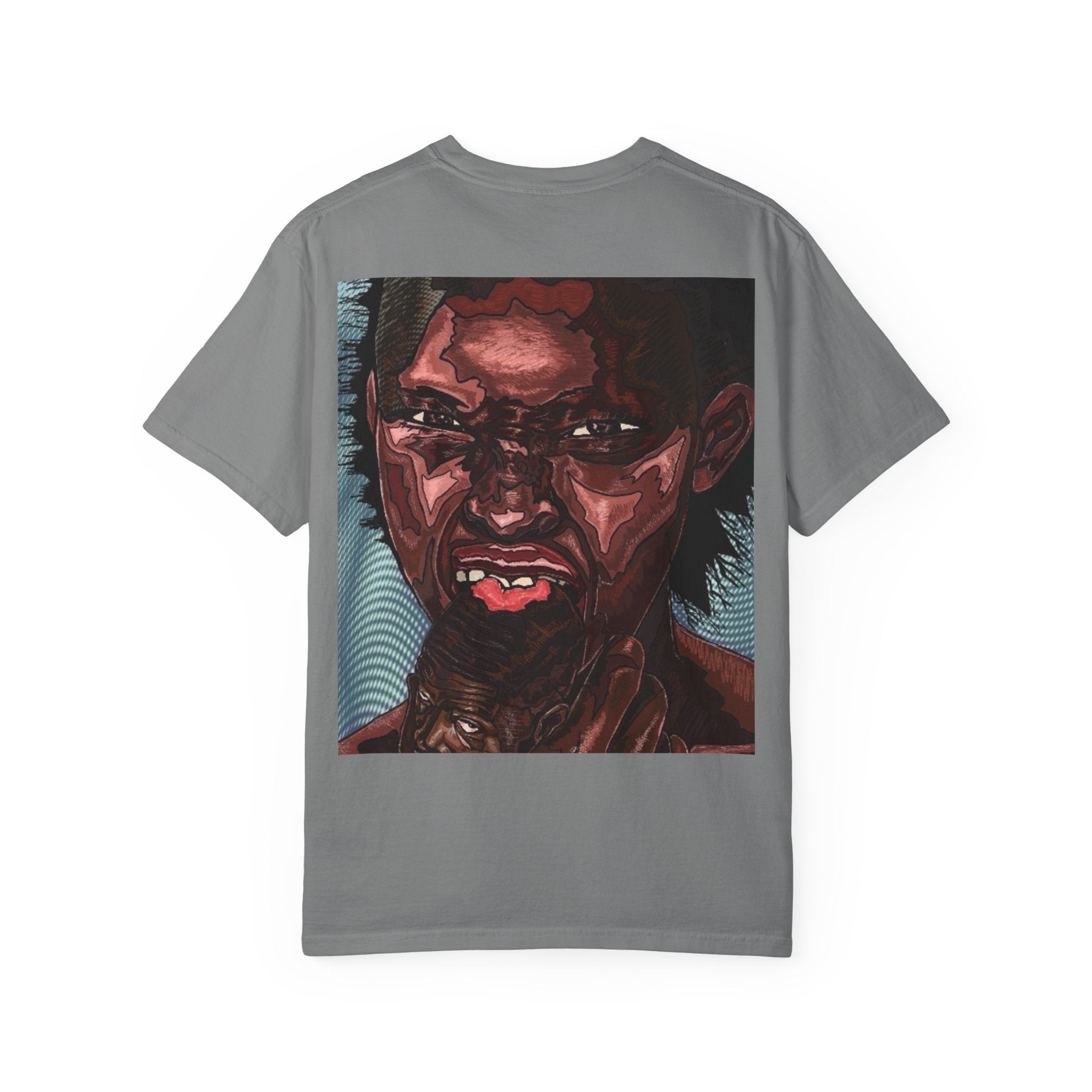 Graphic Portrait T-Shirt — Bold Expressive Face Art Tee