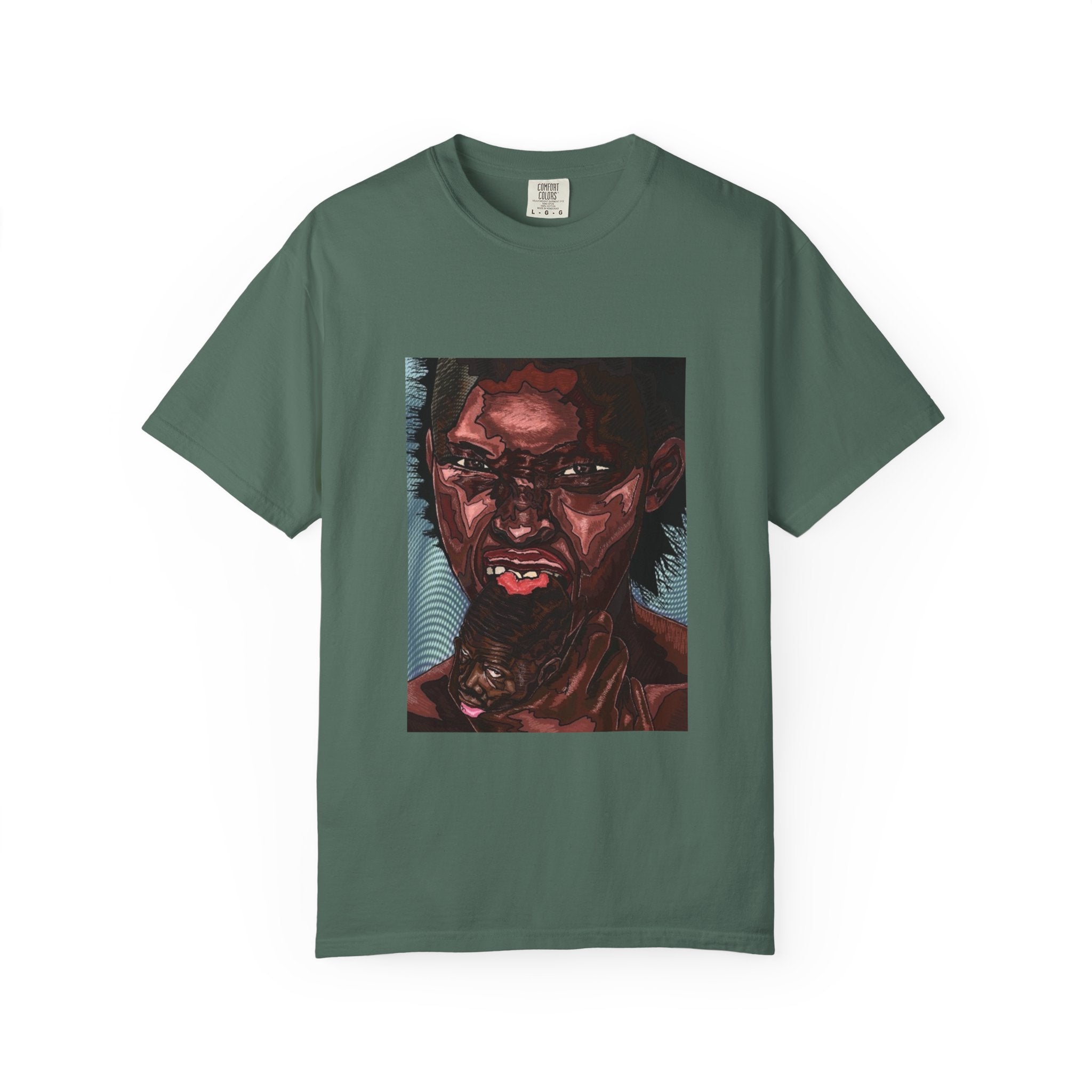 Graphic Portrait T-Shirt — Bold Expressive Face Art Tee