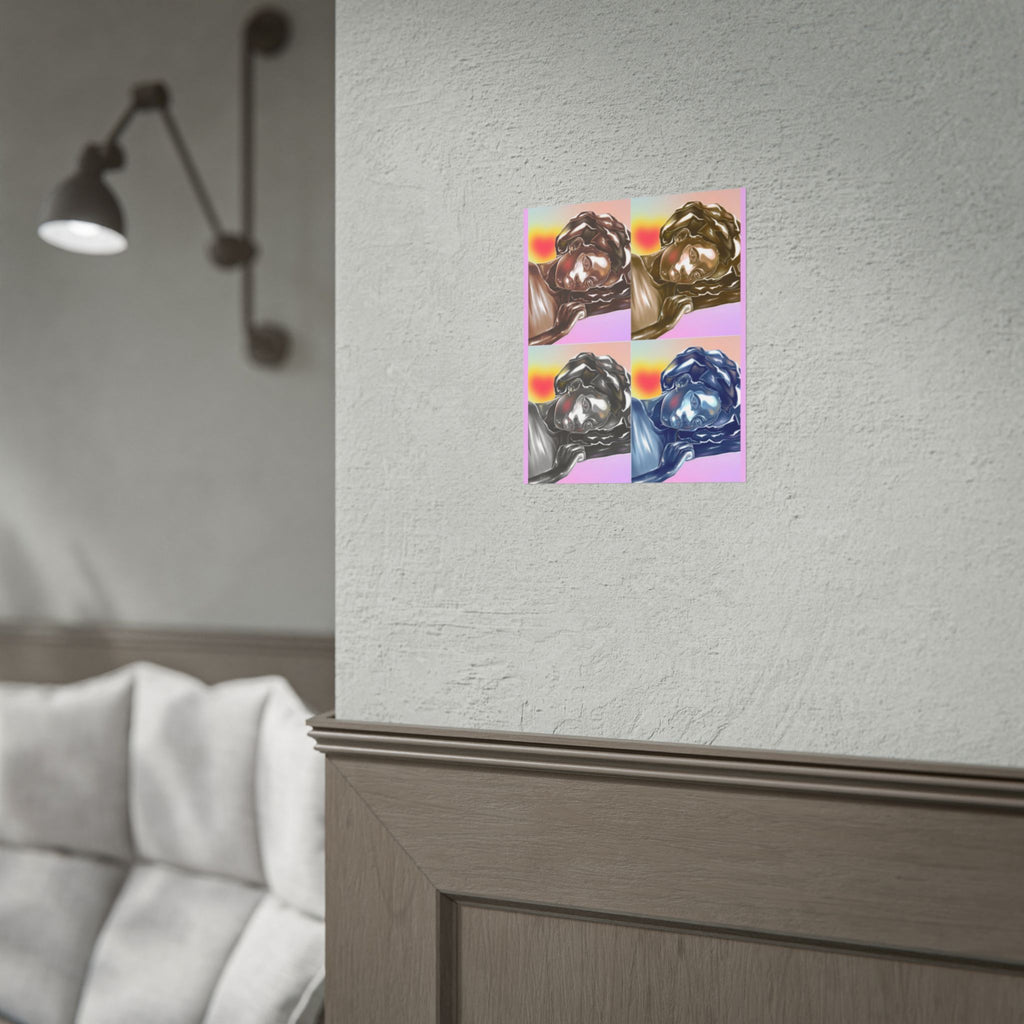 Pop Art Sleeping Angel Poster — Rolled Wall Art Print