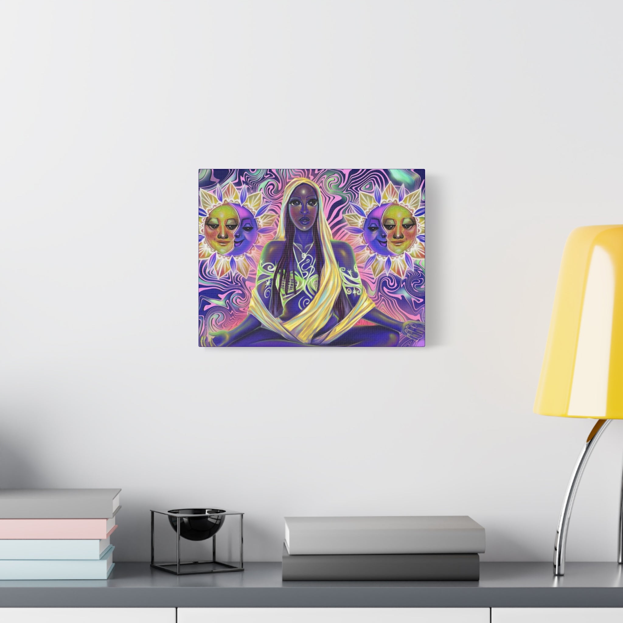Mystic Goddess Sun & Moon Matte Canvas