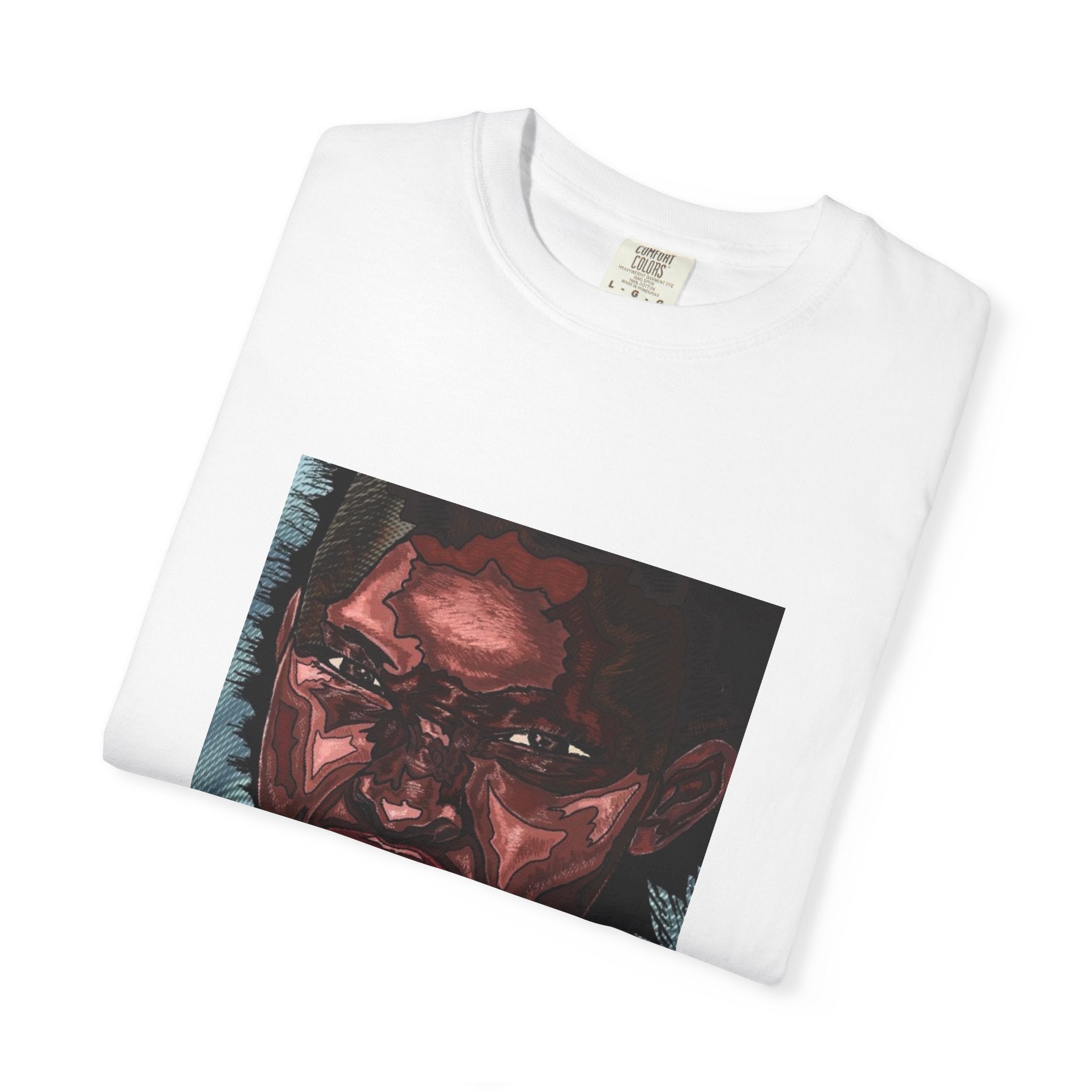 Graphic Portrait T-Shirt — Bold Expressive Face Art Tee
