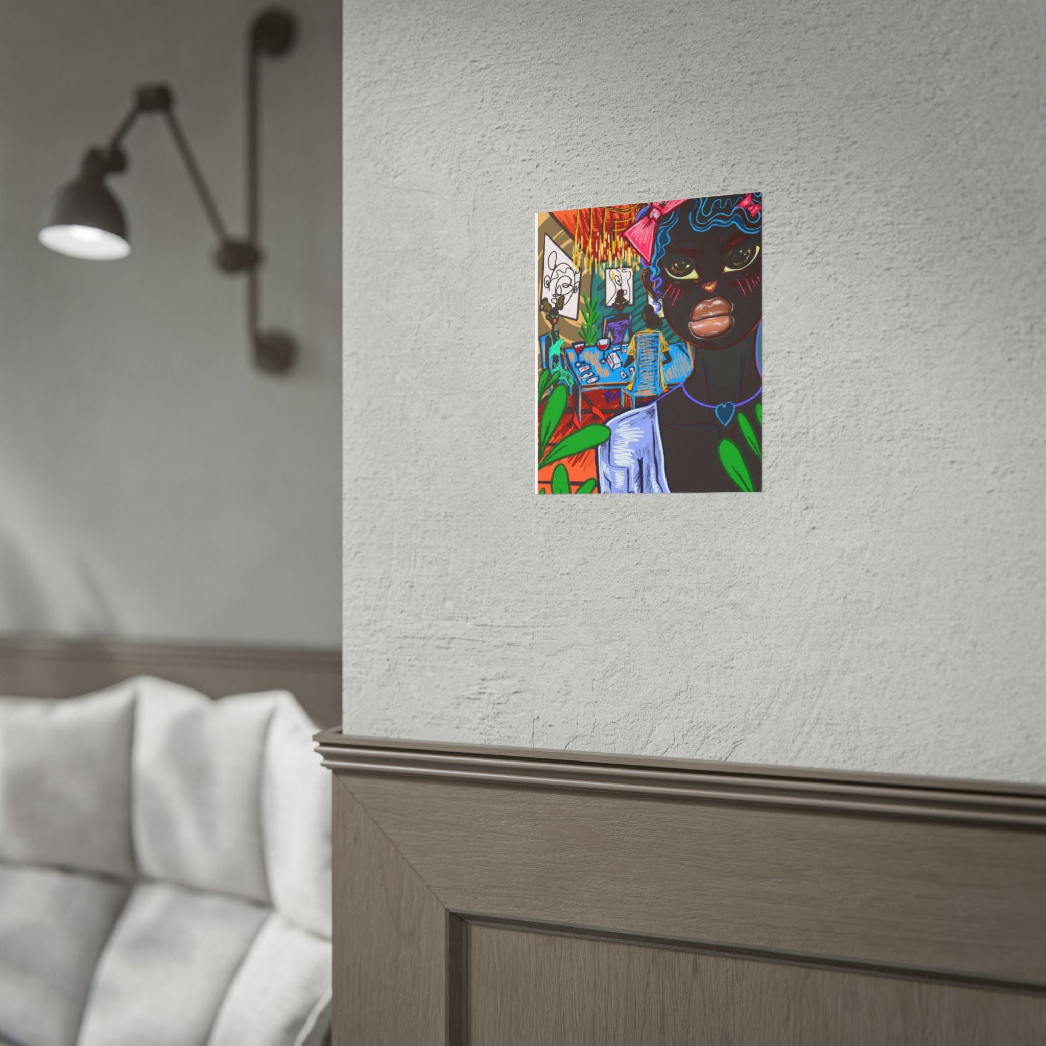Copy of Rolled Art Poster — Colorful Afrocentric Girl Illustration