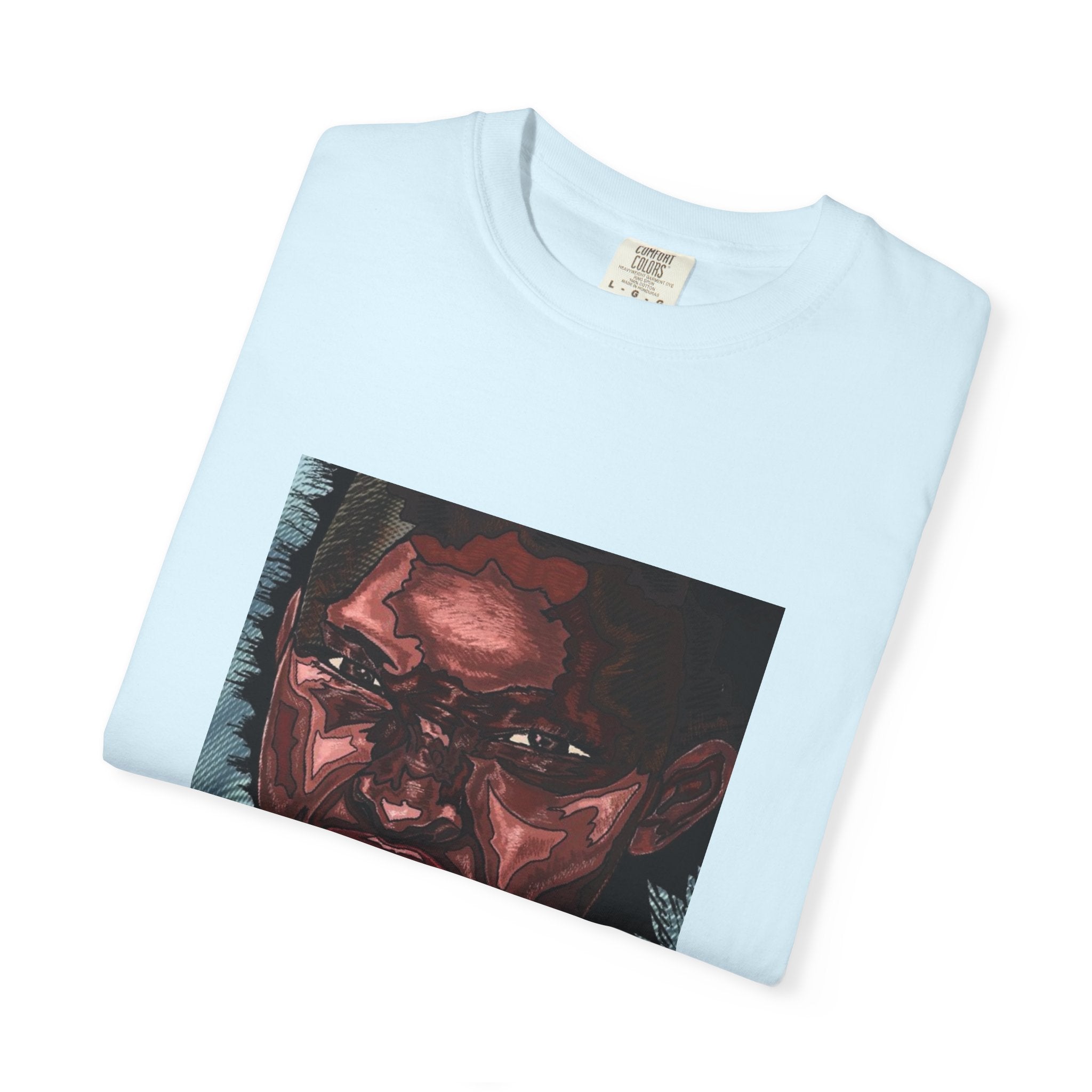 Graphic Portrait T-Shirt — Bold Expressive Face Art Tee