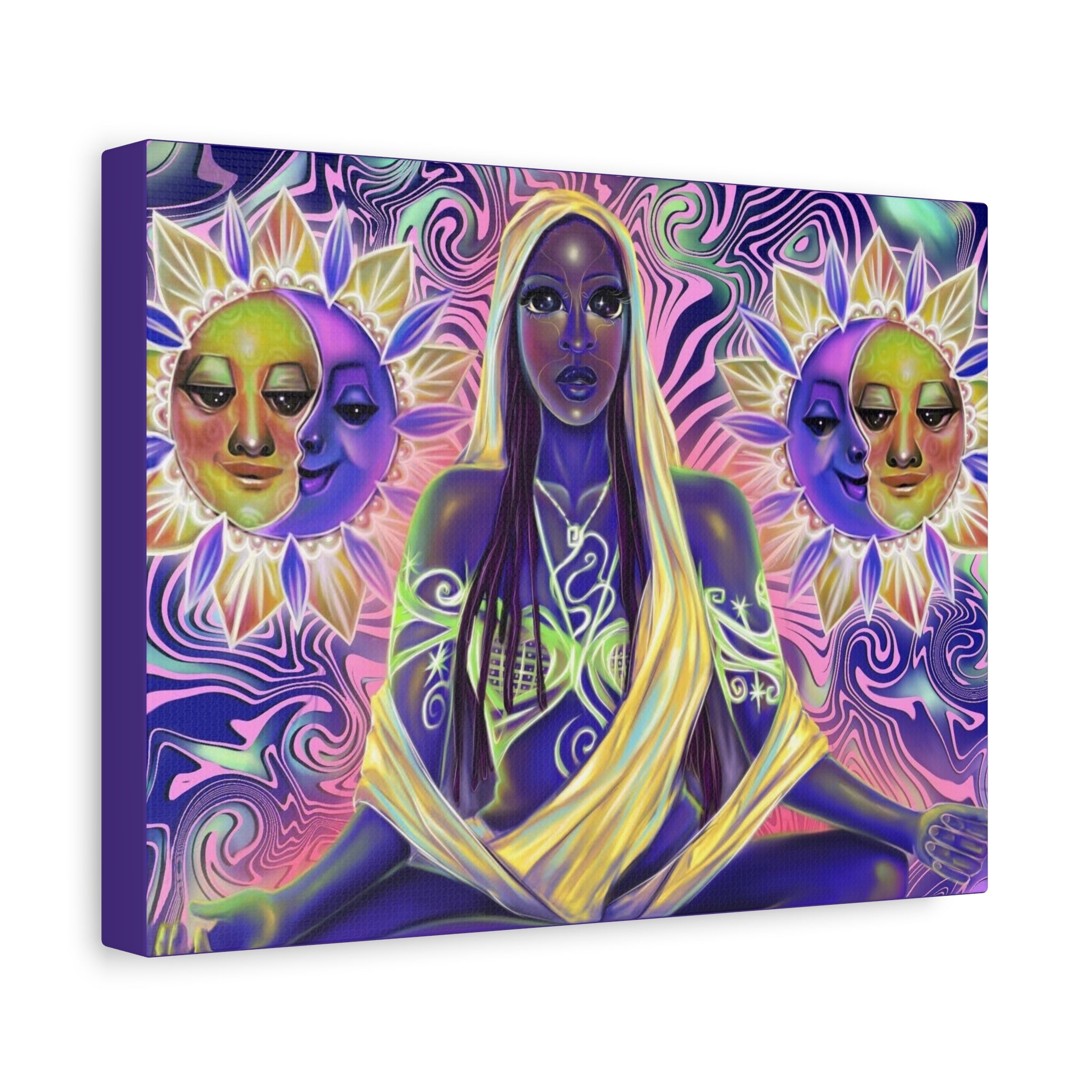 Mystic Goddess Sun & Moon Matte Canvas