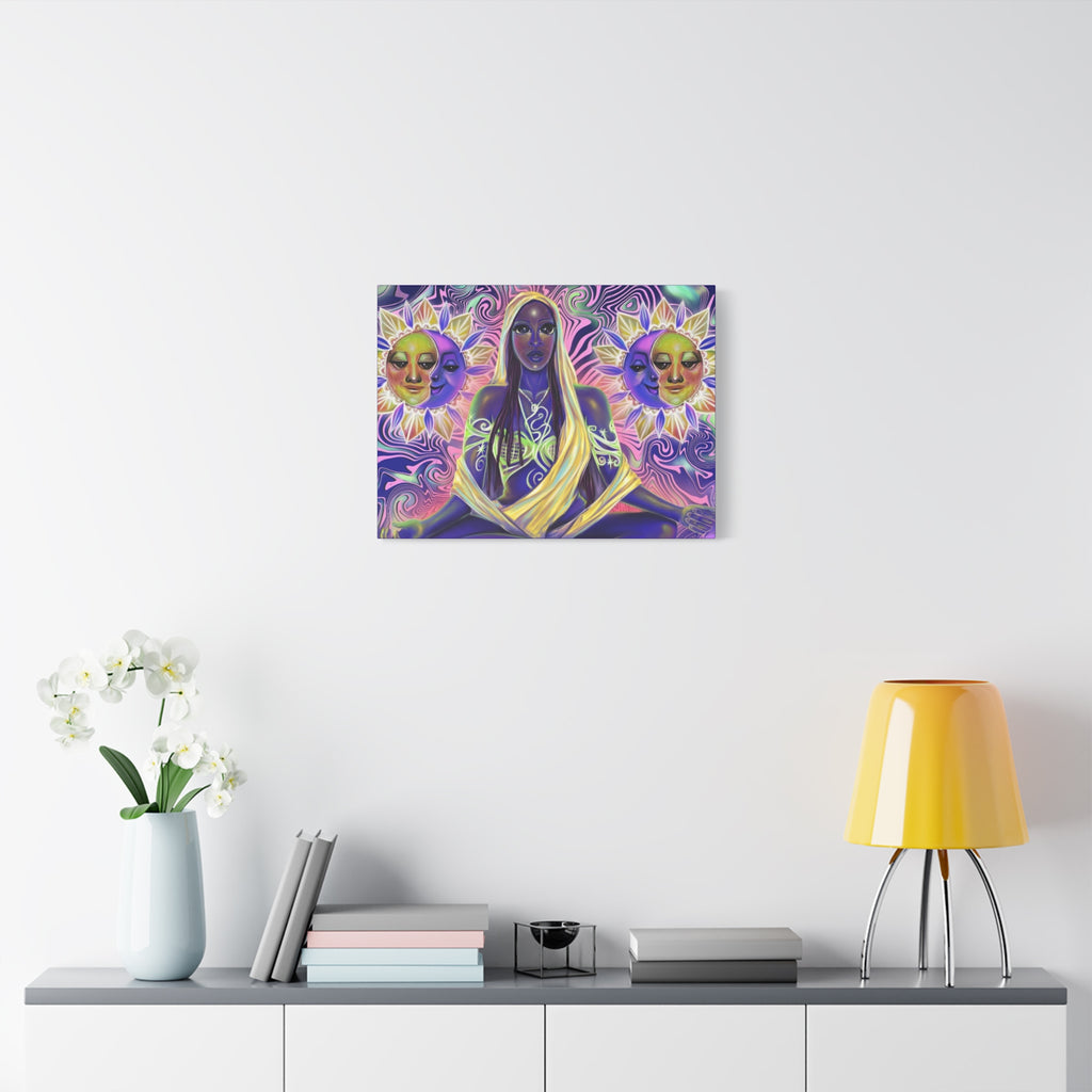 Mystic Goddess Sun & Moon Matte Canvas
