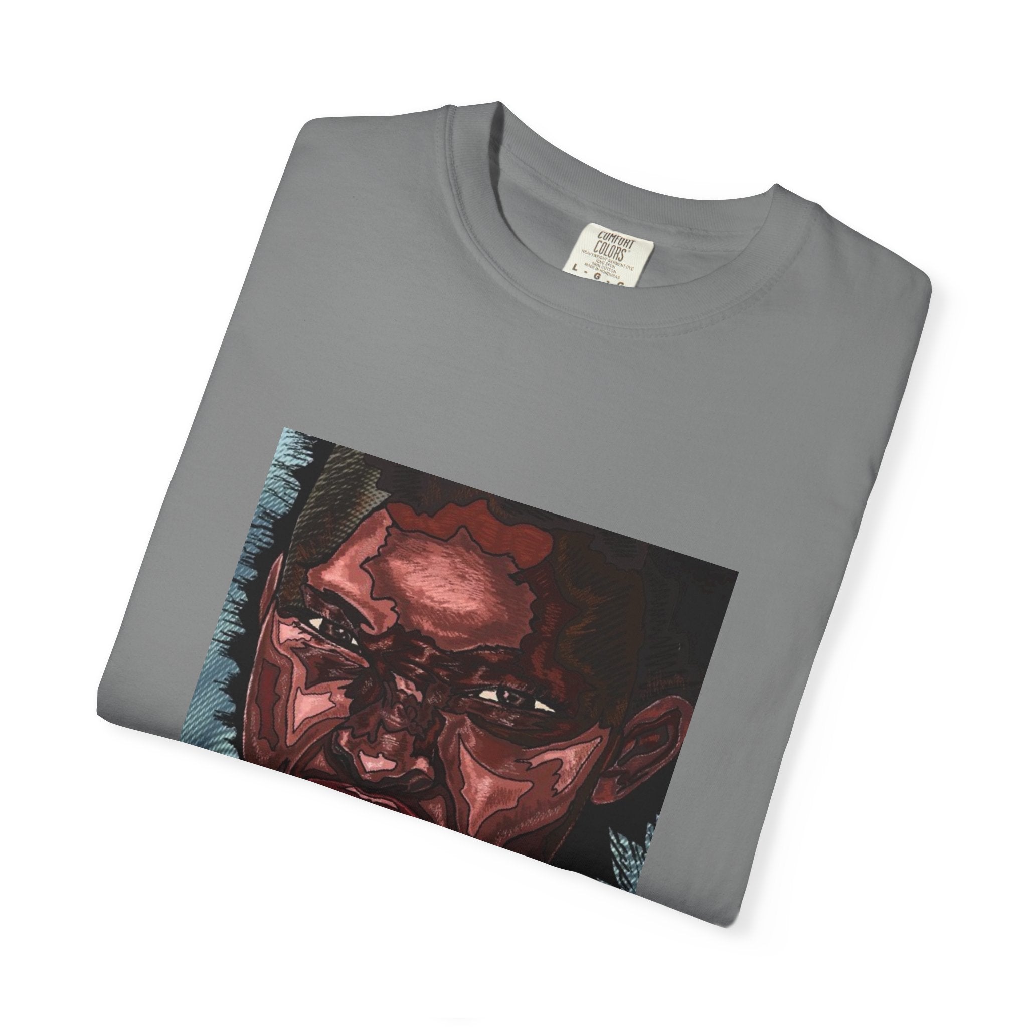 Graphic Portrait T-Shirt — Bold Expressive Face Art Tee