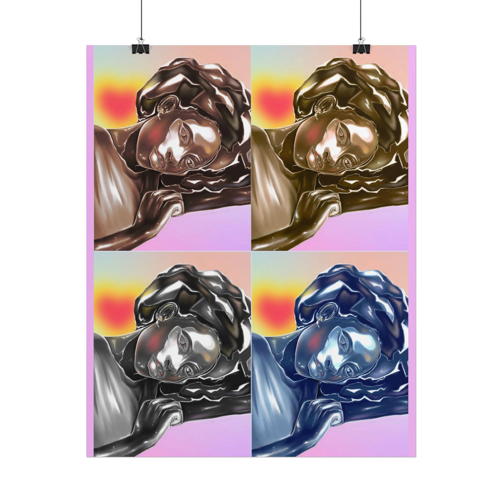Pop Art Sleeping Angel Poster — Rolled Wall Art Print