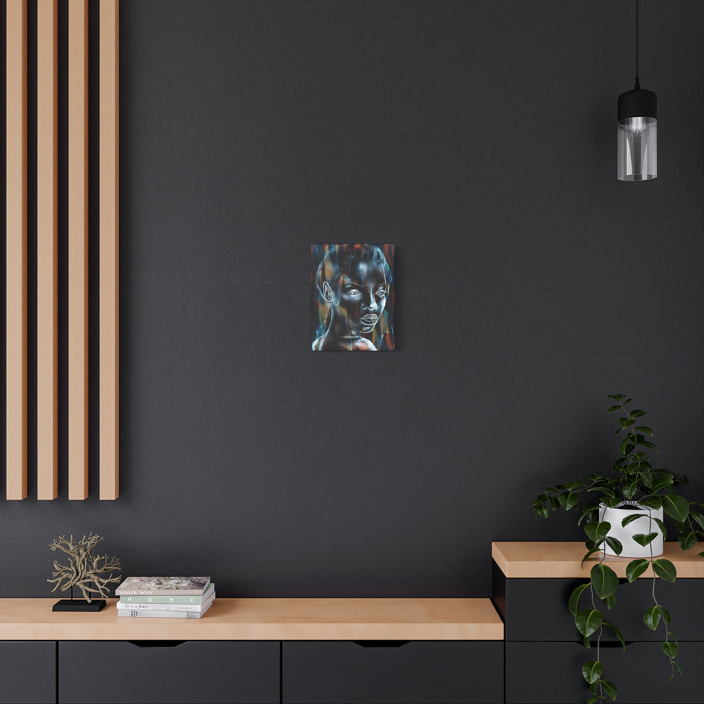 Matte Stretched Canvas Wall Art — Ethereal Portrait Painting