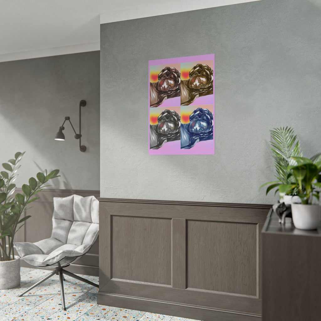 Pop Art Sleeping Angel Poster — Rolled Wall Art Print