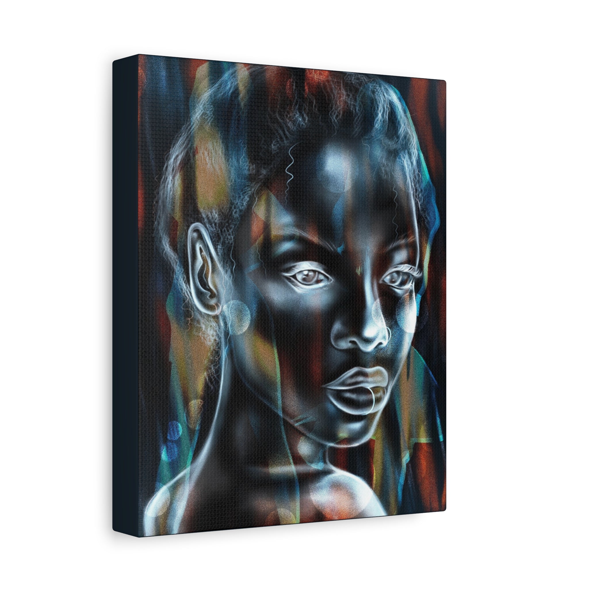 Matte Stretched Canvas Wall Art — Ethereal Portrait Painting