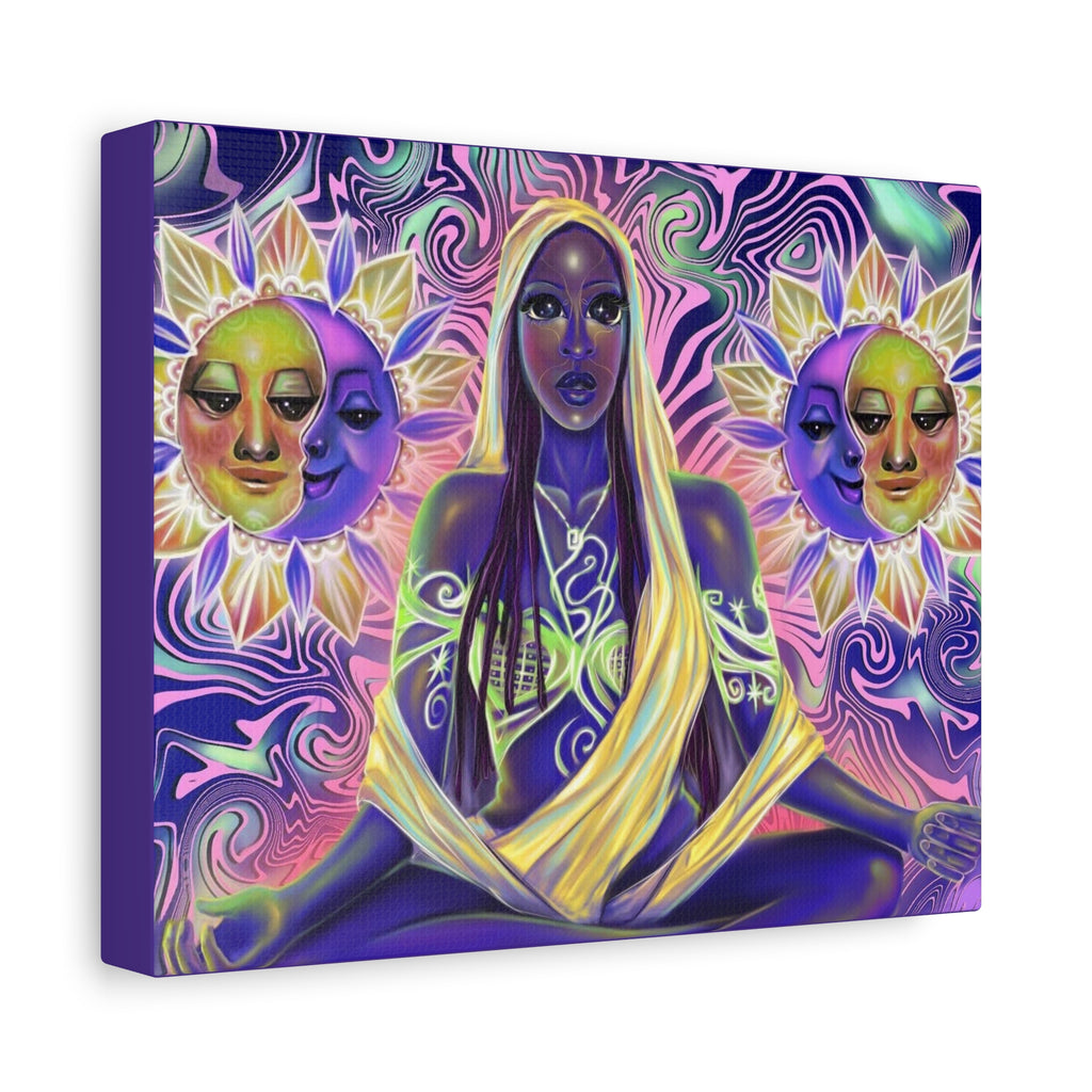 Mystic Goddess Sun & Moon Matte Canvas