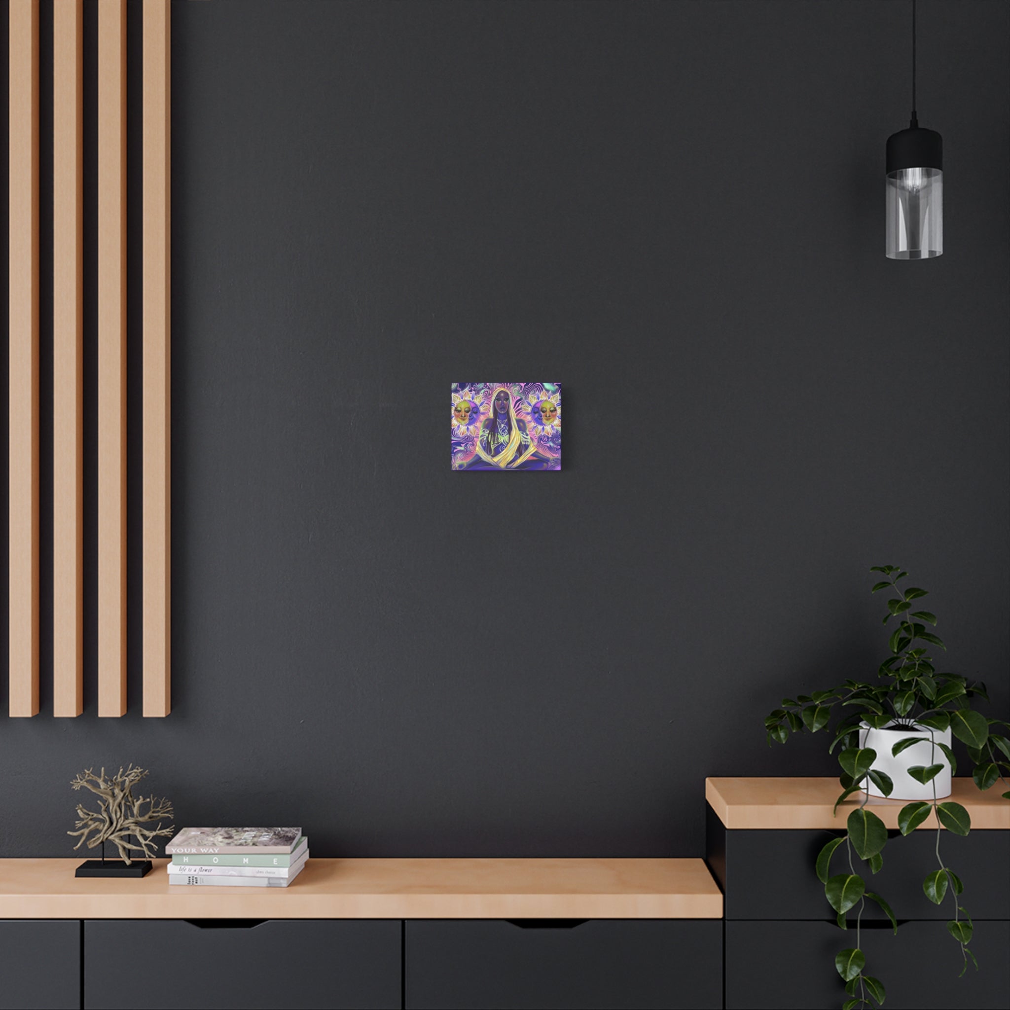 Mystic Goddess Sun & Moon Matte Canvas