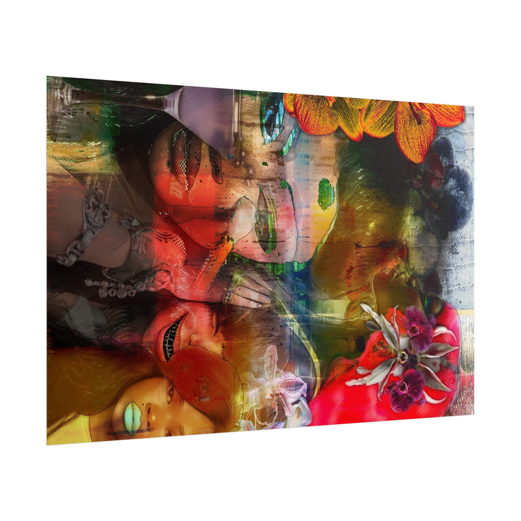 Vibrant Afrocentric Pop Art Poster — Colorful Women Portrait Wall Art