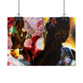 Abstract Afrocentric Art Poster – Tropical Woman Collage Rolled Print