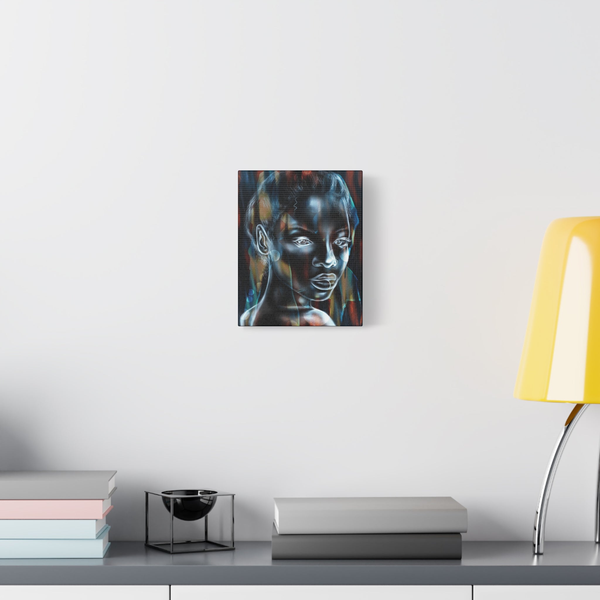 Matte Stretched Canvas Wall Art — Ethereal Portrait Painting