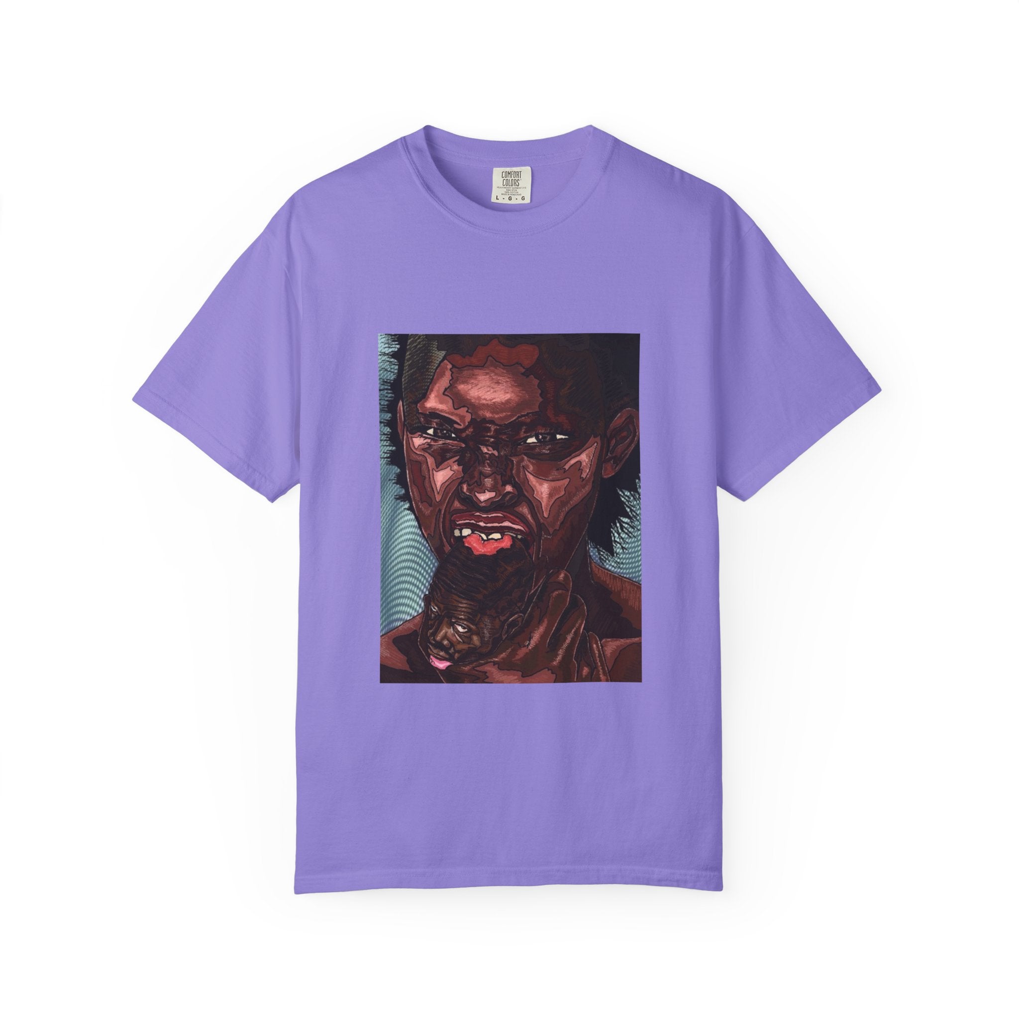 Graphic Portrait T-Shirt — Bold Expressive Face Art Tee