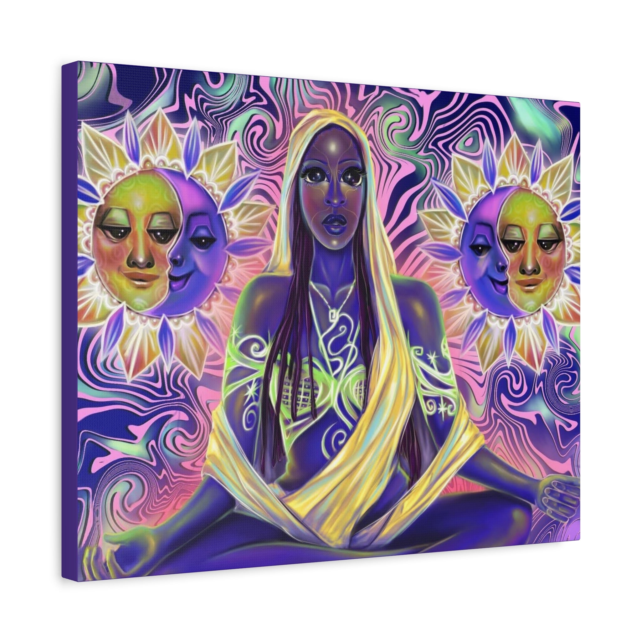 Mystic Goddess Sun & Moon Matte Canvas
